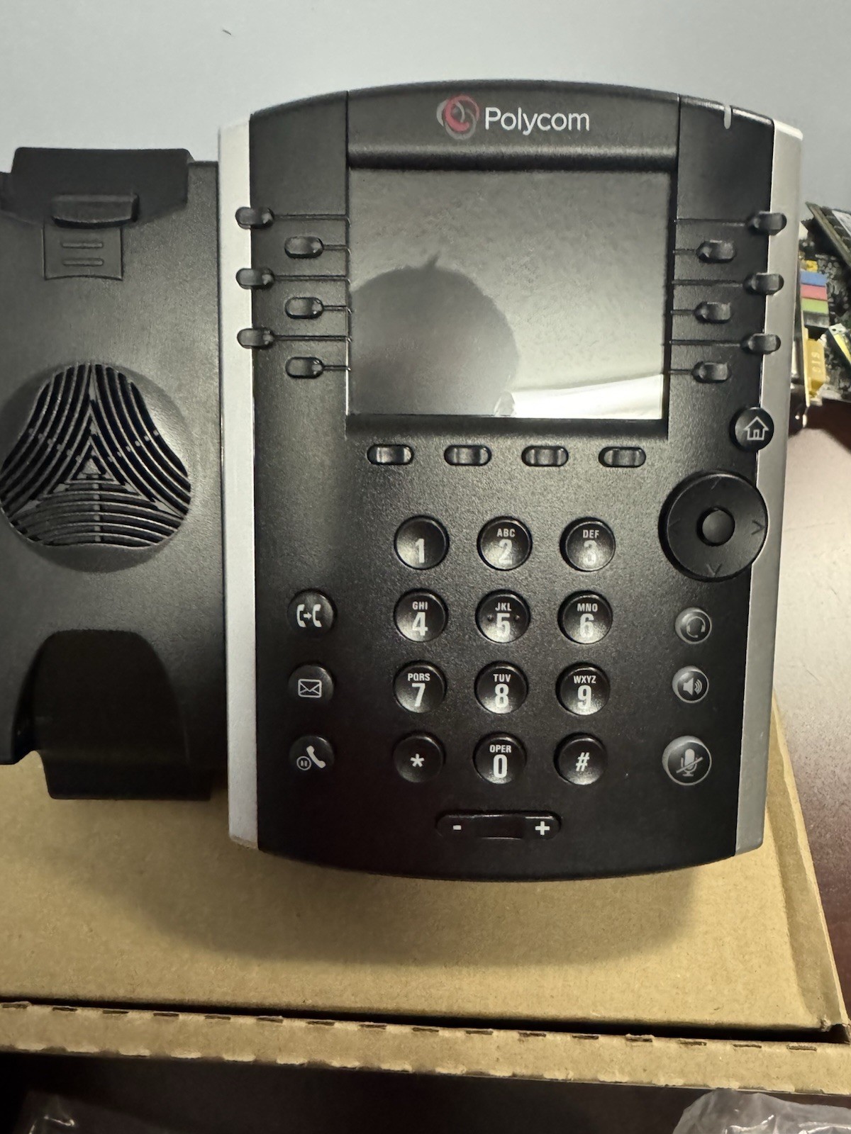 Polycom VVX 410 Desktop Phones – w/ Stand & Handset, Ac Adapter And Patch Cable