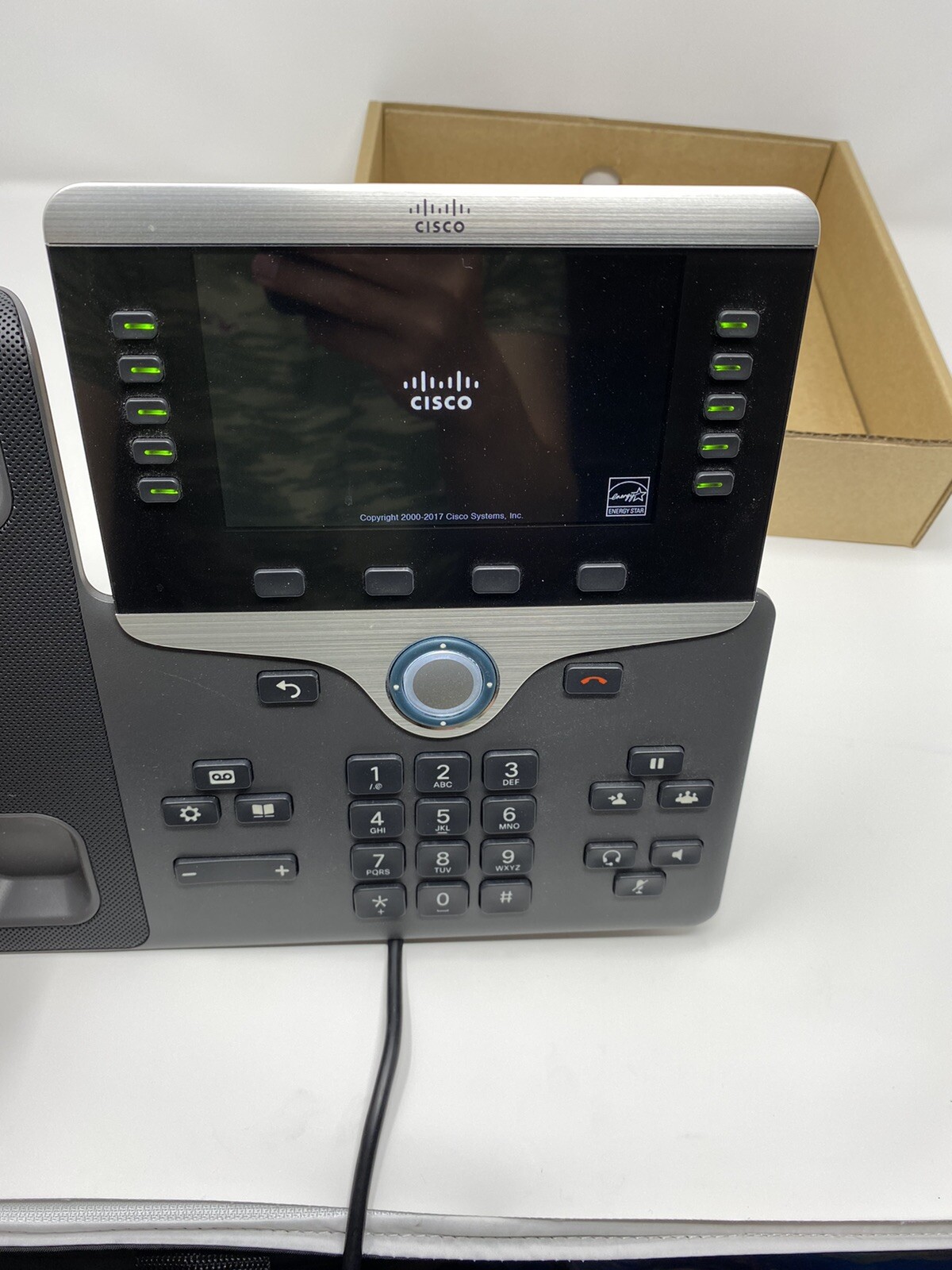 Cisco 8841 IP Phone CP-8841-K9 w/ Cables