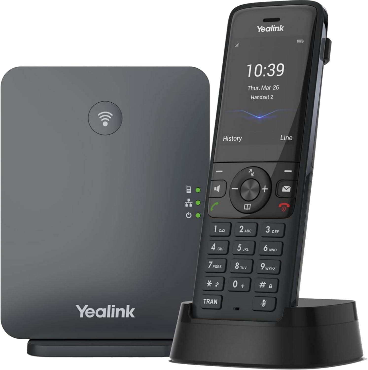 Yealink W70B DECT IP Base Station & Wireless Handset – Classic Gray