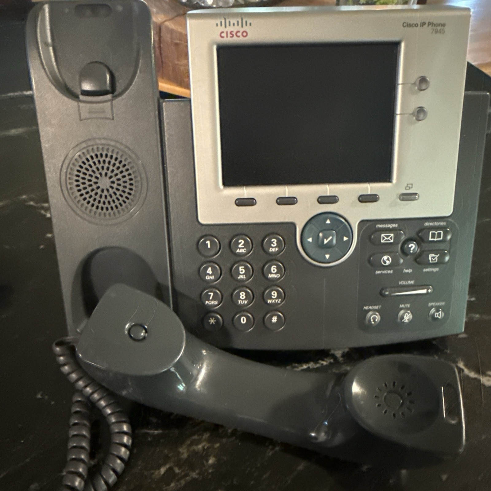 Lot Of 2 – Cisco 7945G IP Phone – Used No Power Cords Included