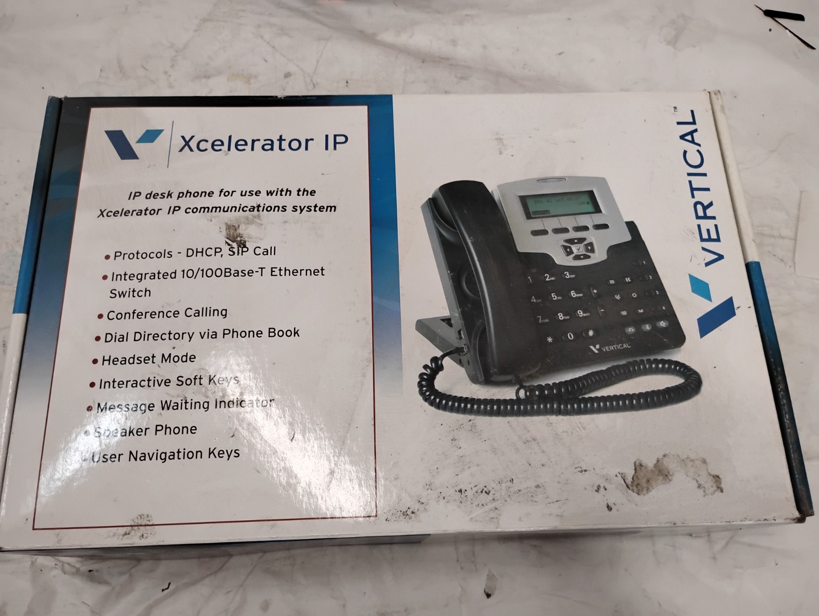 Vertical Xcelerator IP 2007 VoIP 4-Button Phones 7504-00 w/ Adapters