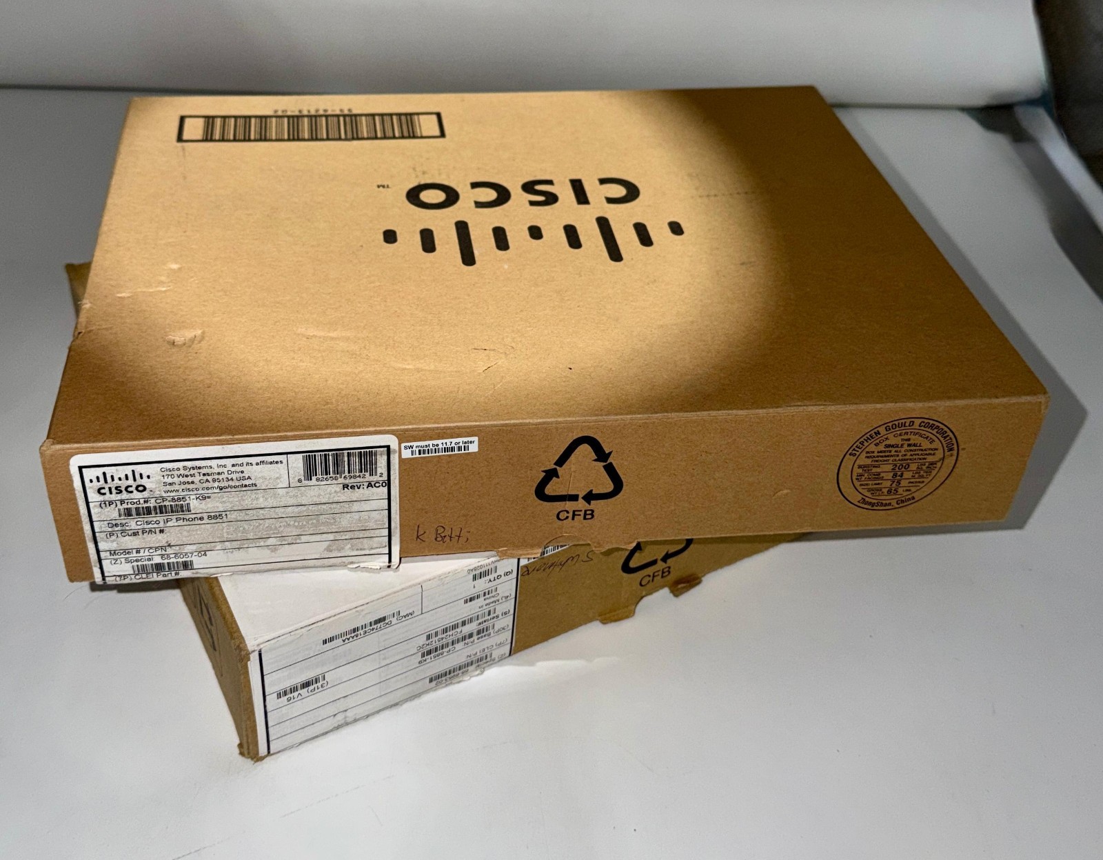 Lot of 2 CP-8851-K9 – Cisco IP Phone