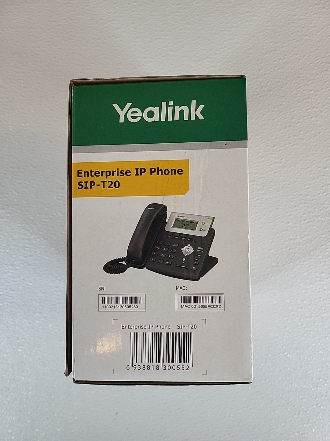 Yealink Enterprise IP SIP-T20 VoIP Phone HD Voice Interoperable Eco Product F27