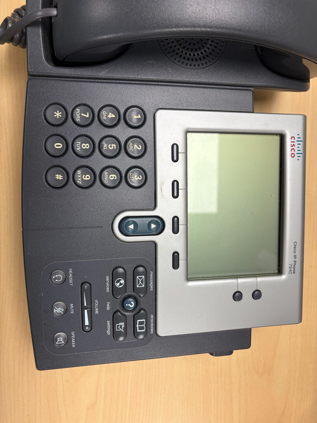 Lot of 7 Cisco CP-7940 VoIP IP Phone w/Speakerphone & Handset NO ADAPTER, used