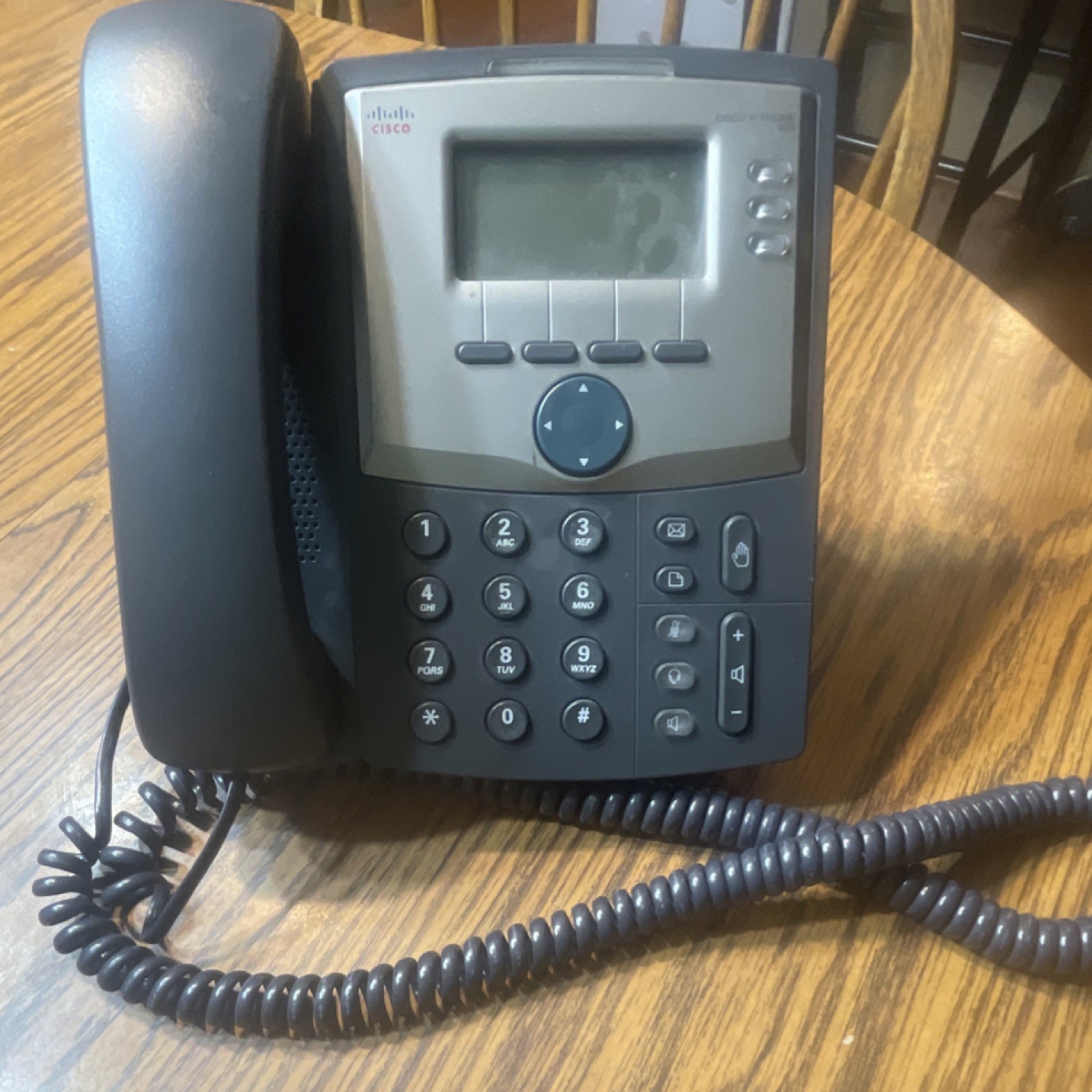 Cisco 303 IP Phone 4 Lines Ethernet Speakerphone PoE Black Gray
