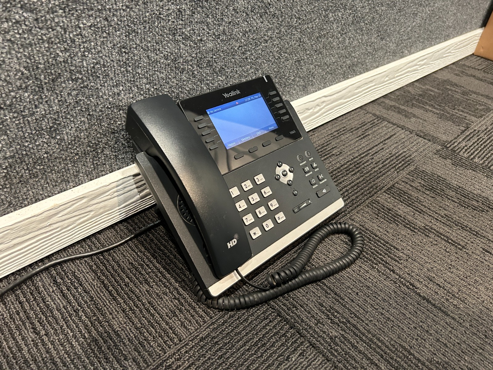 Yealink SIP-T46S IP Phone – Black – VOIP Desk Phone – Used, Good Condition