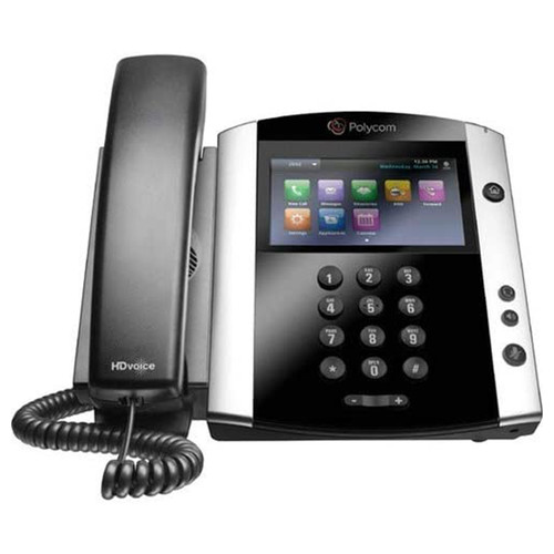 Lot of 3 Polycom VVX 601 16 Line Gigabit VoIP Touchscreen Desk Phone