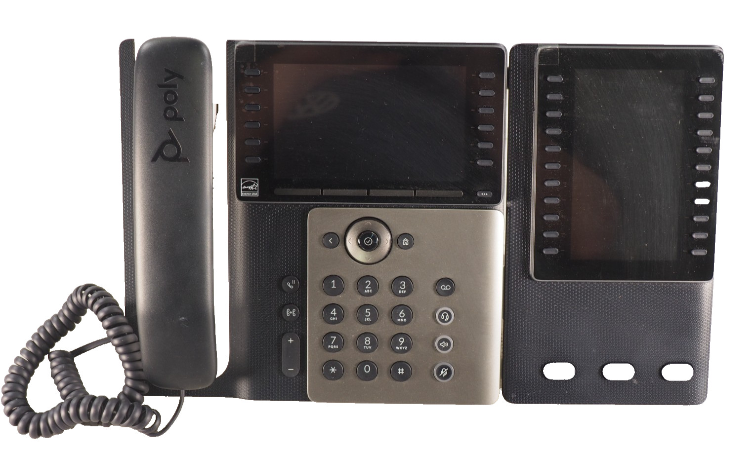 Poly Edge E550 48 Lines Corded IP Phone 2201-87050-001 w/Edge E Expansion Module