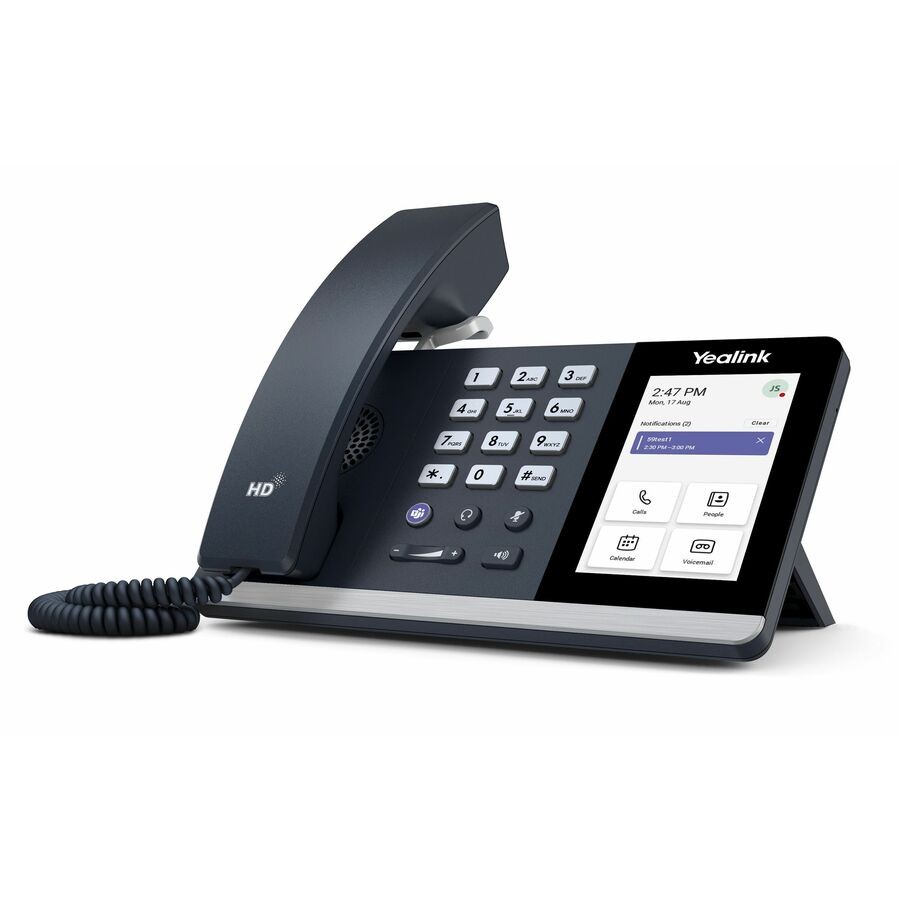 Yealink 1301215 IP Phone – Corded – Bluetooth, Wi-Fi – Wall Mountable, Desktop