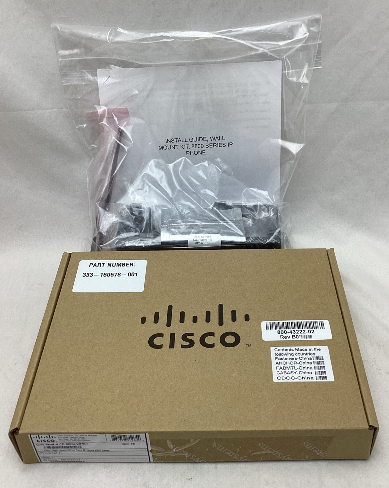 Cisco CP-8800-WMK Wall Mount Kit for Cisco IP Phone 8800 Series
