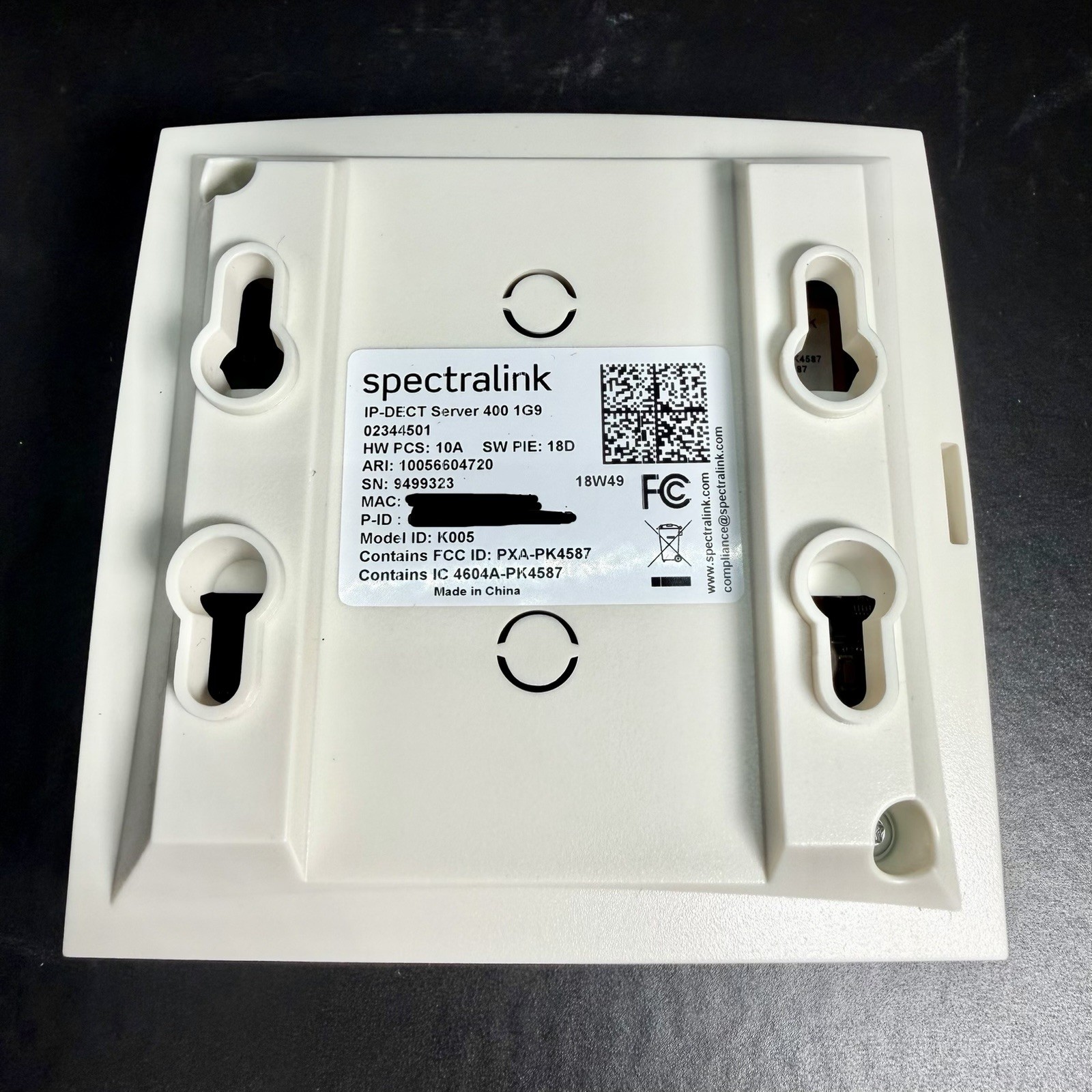 Spectralink k005 IP-DECT Server 400 Scalable DECT Solution 02344501 – New OB
