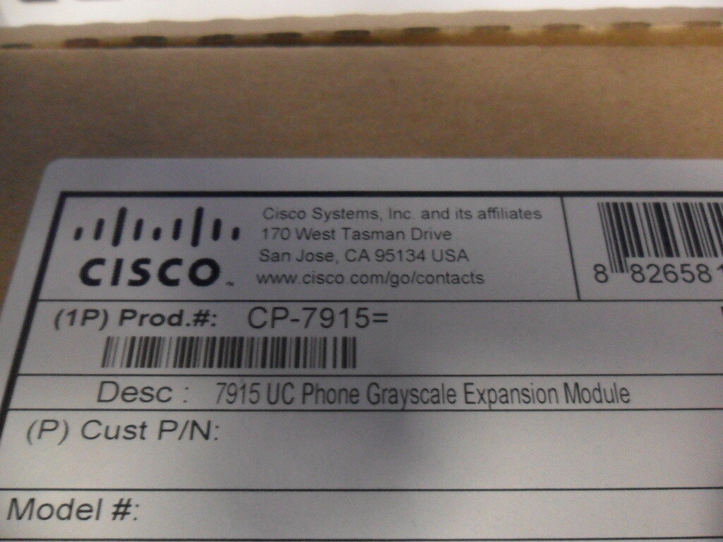 Cisco CP-7915 Add On Module with Connector Cable – Works with 7962 7965 7975 New