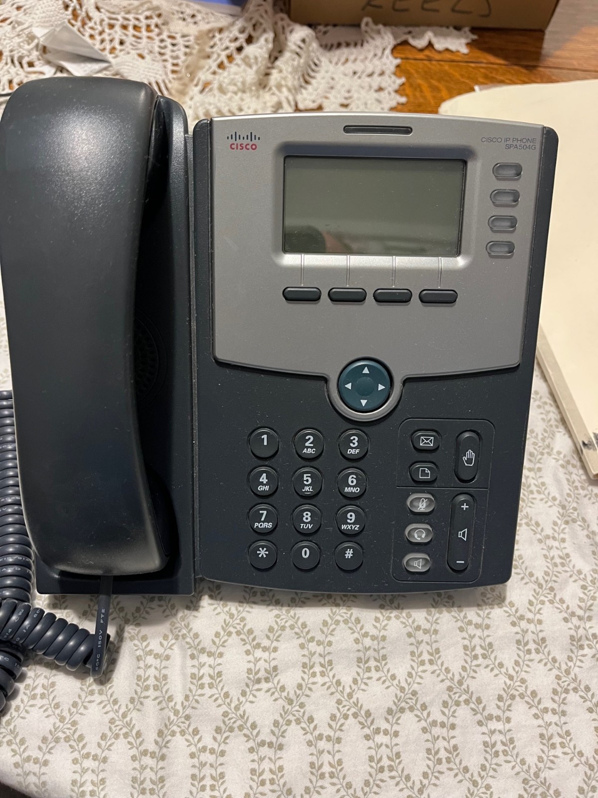 Cisco SPA 504G 4-Line, 2-Port Switch PoE IP Desk/Wall Phone