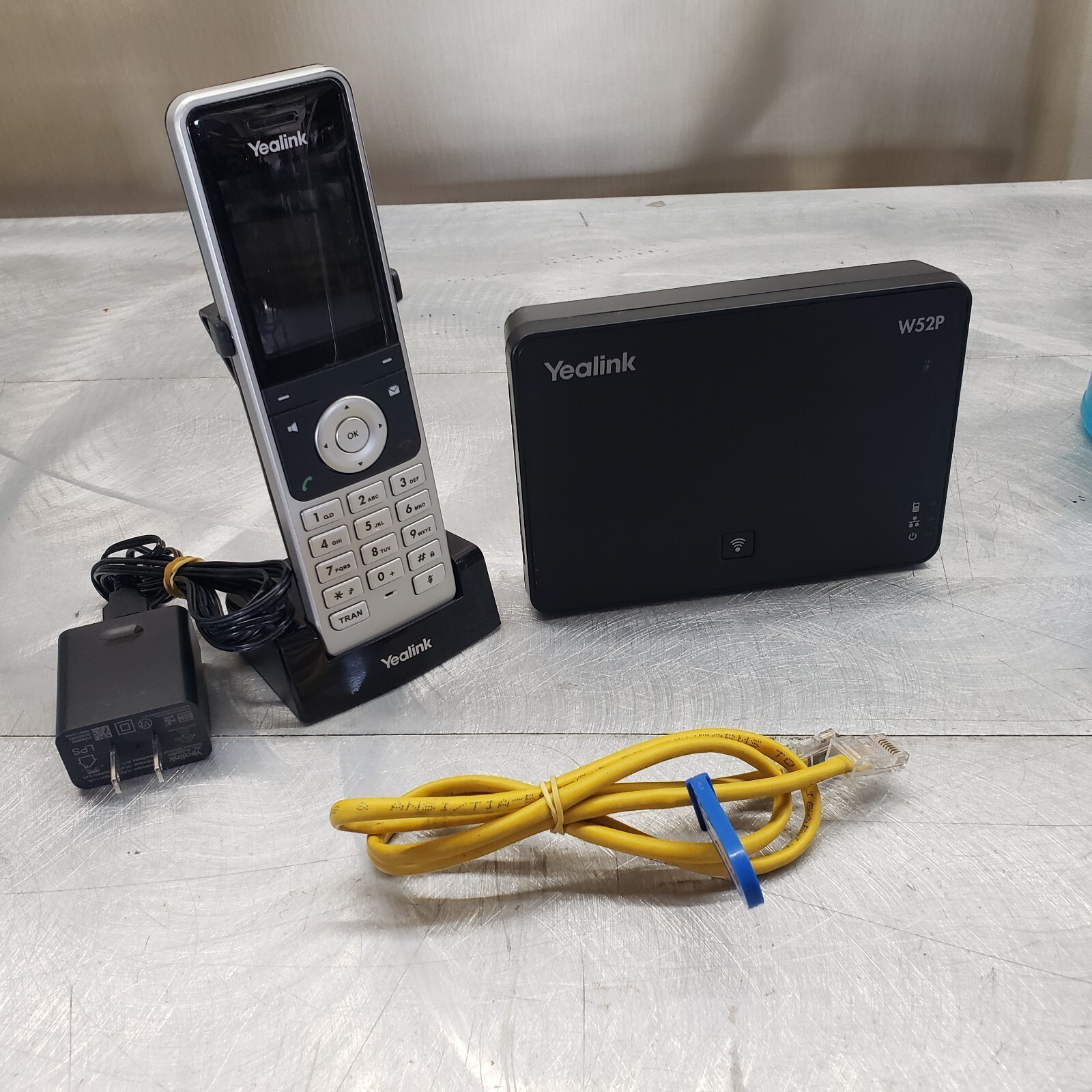 Yealink W52P DECT SIP Cordless Phone with Wall Base (Black)