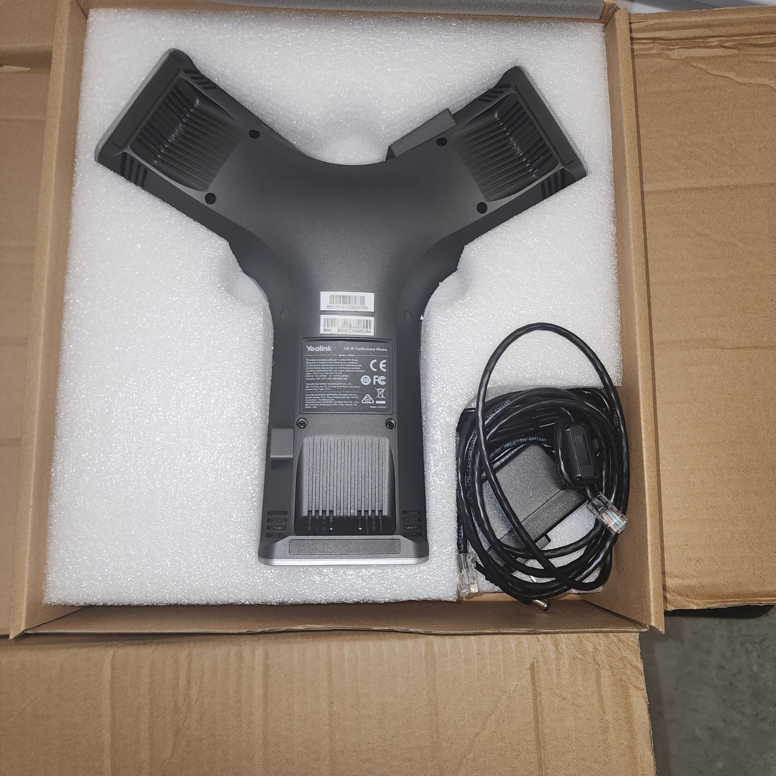 Yealink CP920 Conference IP Phone – Classic Gray- NEW Open Box