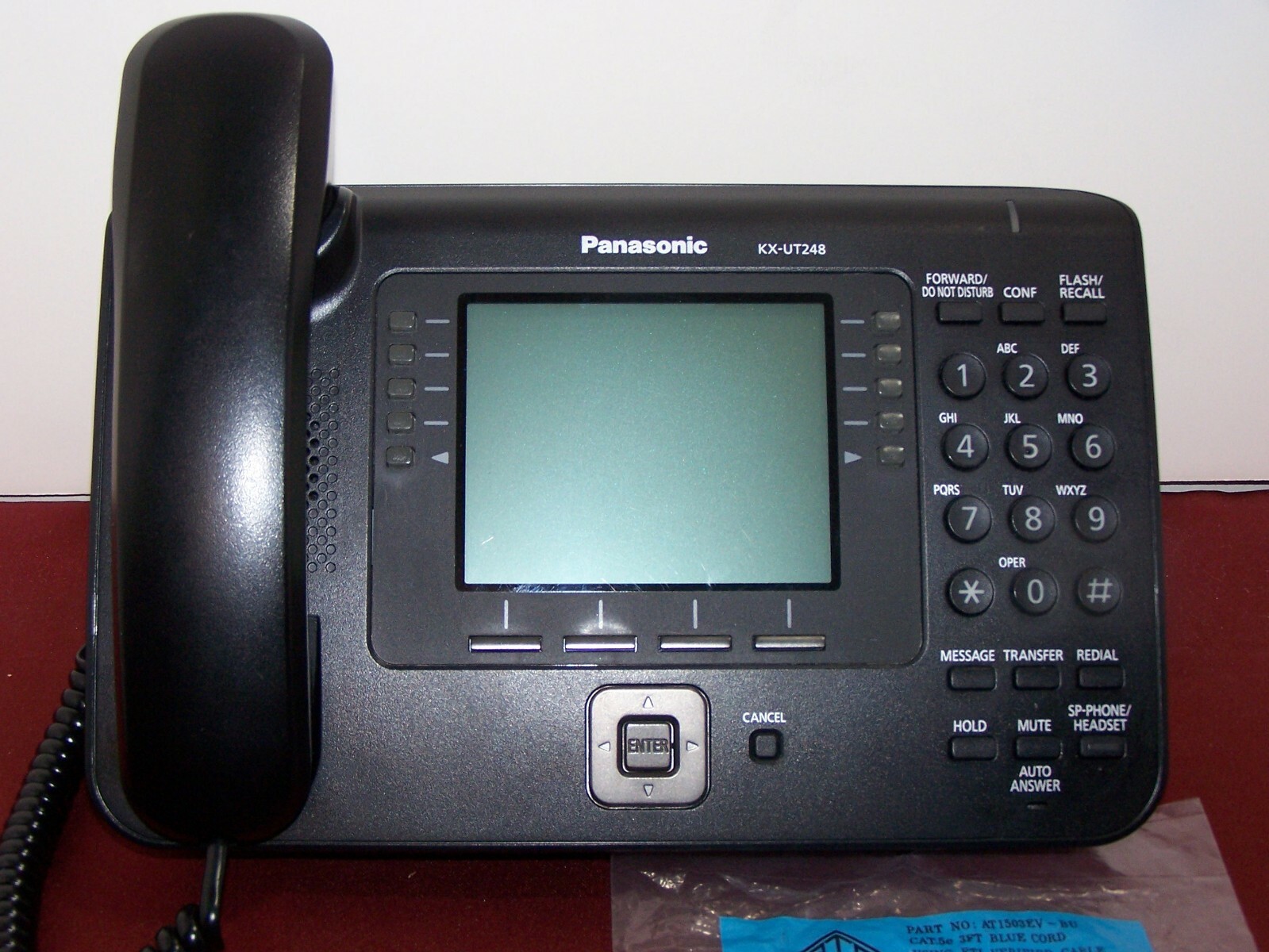 Lot of 5 – Panasonic KX-UT248 Backlit LCD Display SIP Phone