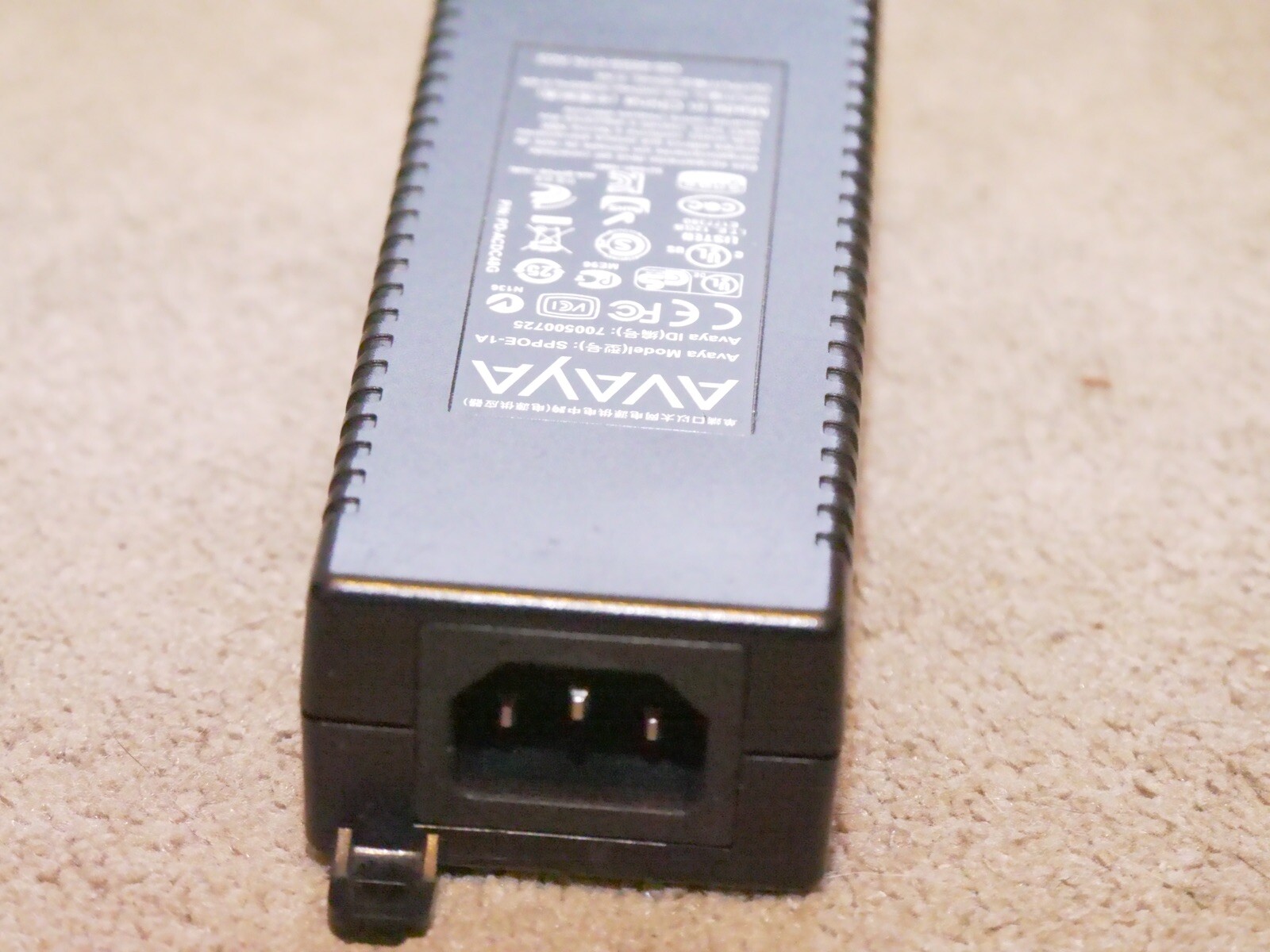 Avaya SPPOE-1A VoIP Phone Single Port PoE Power Injector Adapter