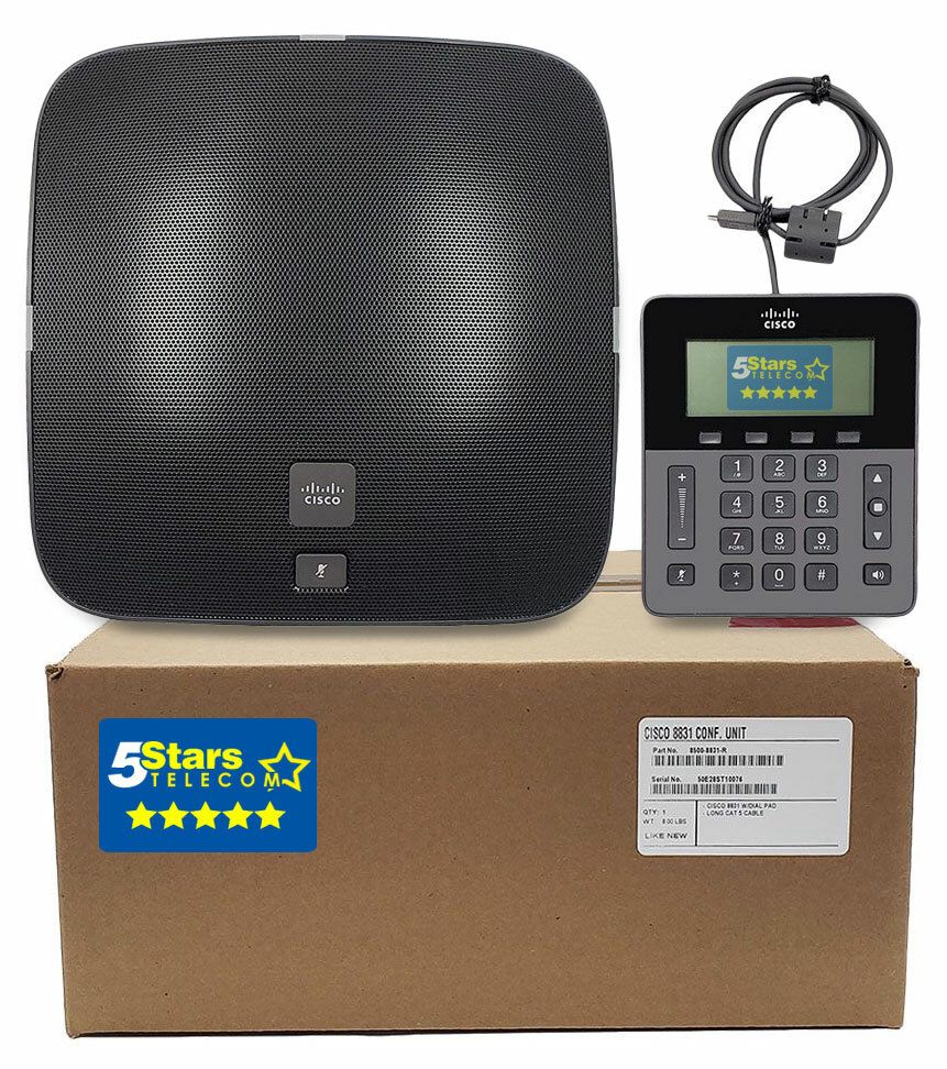 Cisco 8831 IP Conference Phone (CP-8831-K9=) Renewed (Grade A) 1 Yr Warranty