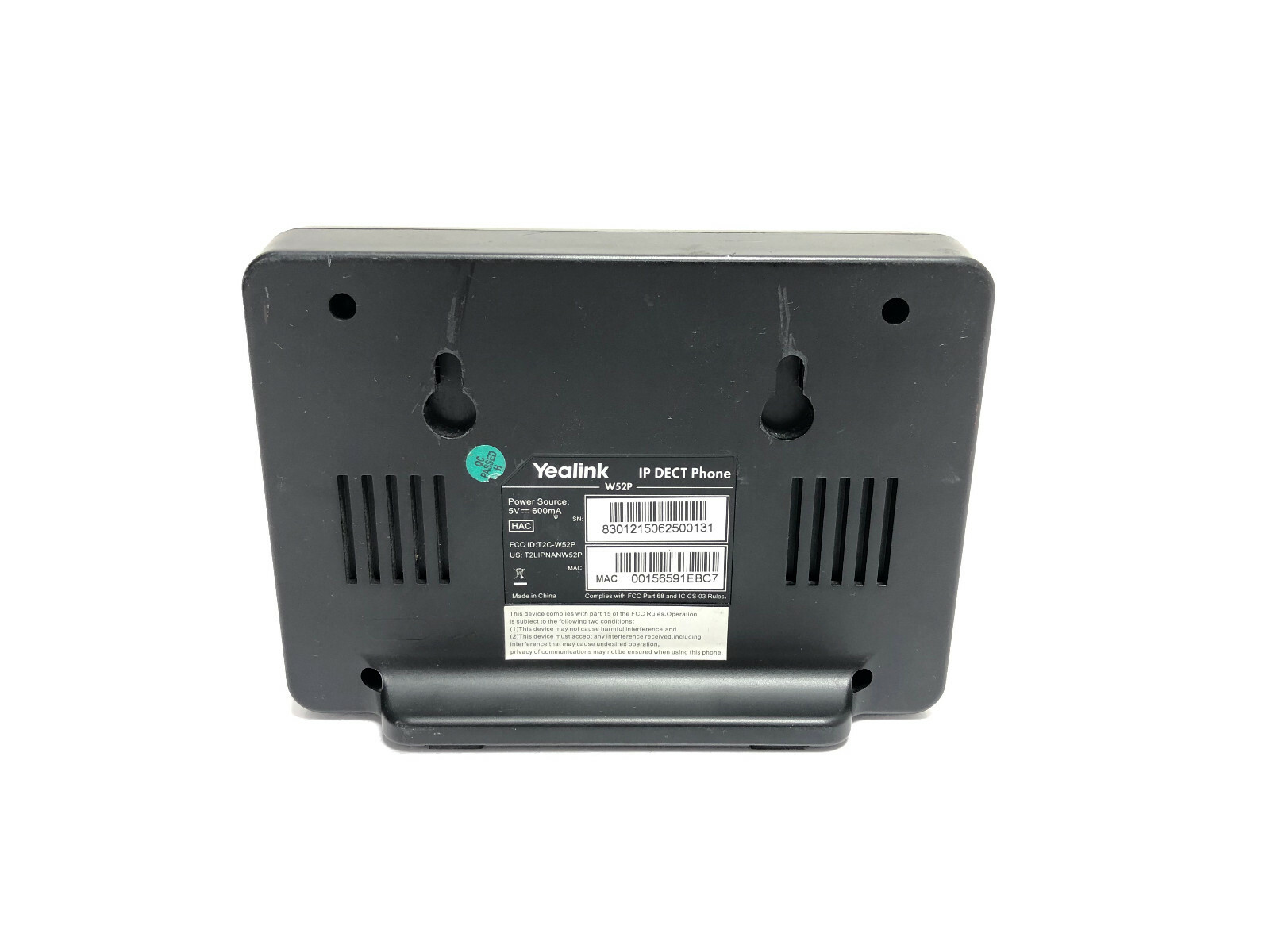 Yealink W52P IP DECT Phone Wireless Base Station ONLY Replacement Unit