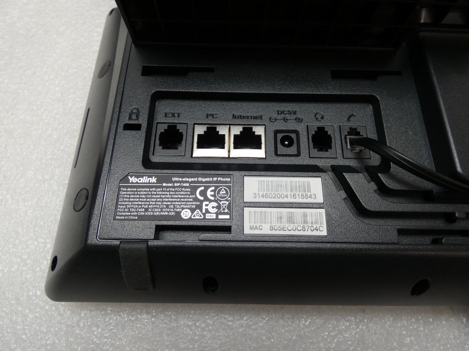 Yealink T46S IP Business Phones Black Used – Lot of 10