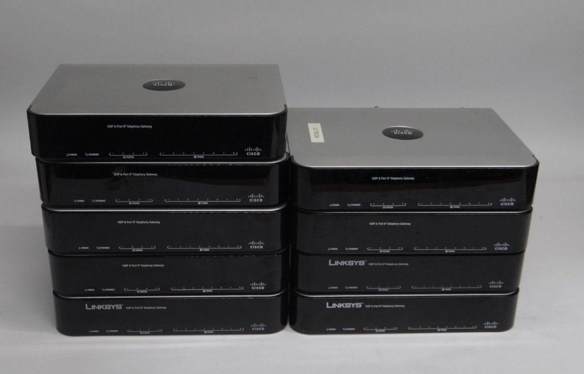 1 – Linksys Cisco SPA8000 VoIP 8-Port IP Telephony Gateway SPA8000