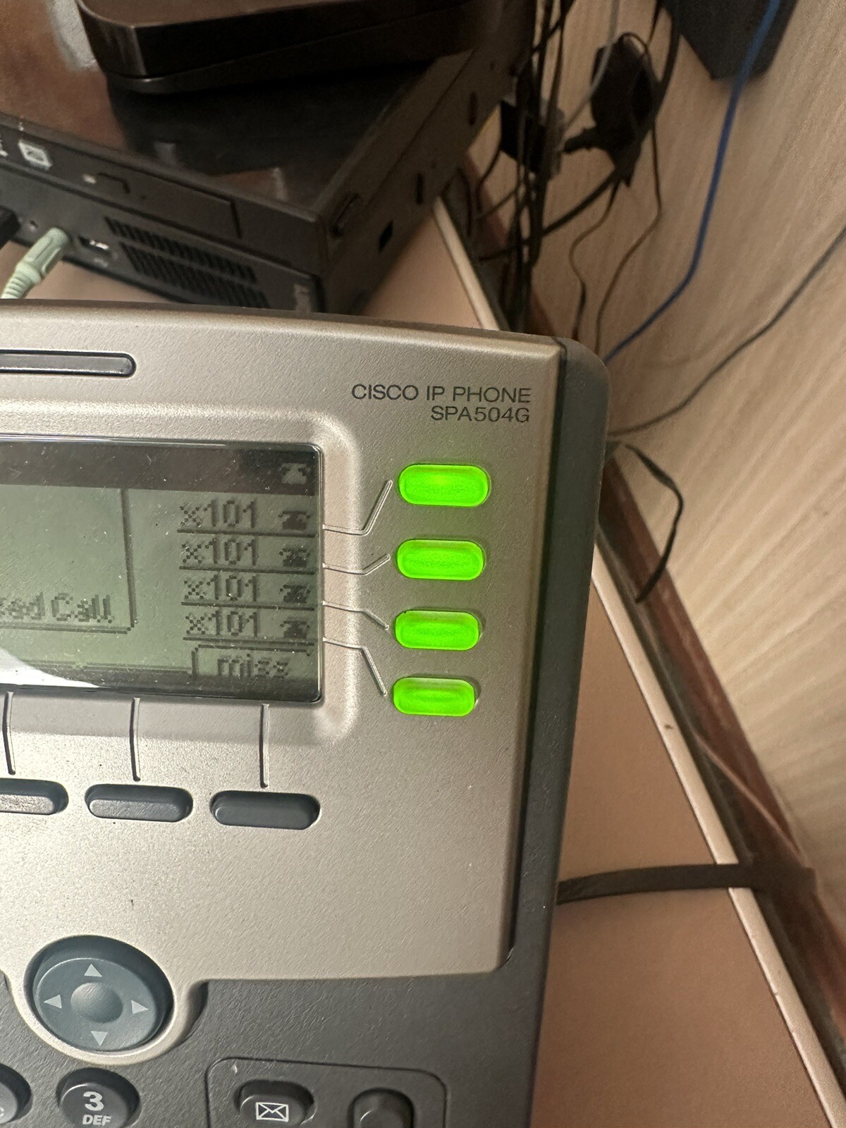 Cisco SPA 504G 4-Line, 2-Port Switch PoE IP Phone