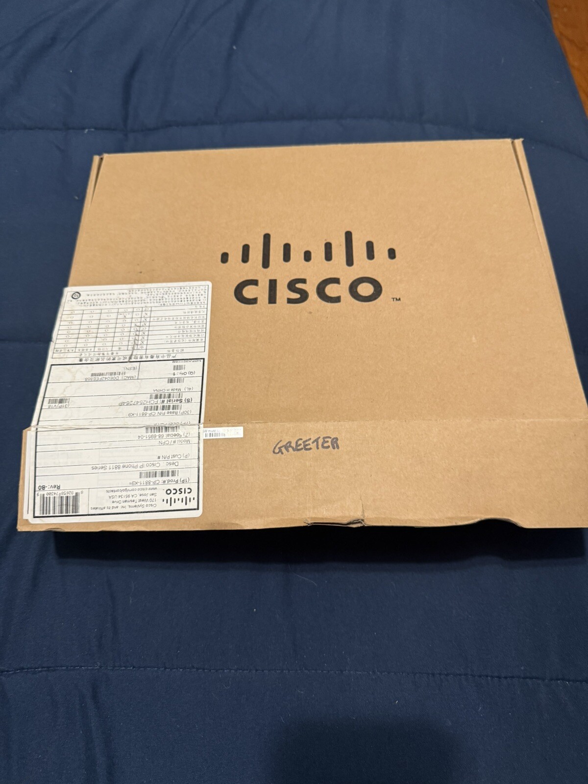 Cisco 8811 Corded Wall Mountable Phone – Charcoal (CP-8811-3PCC-K9)