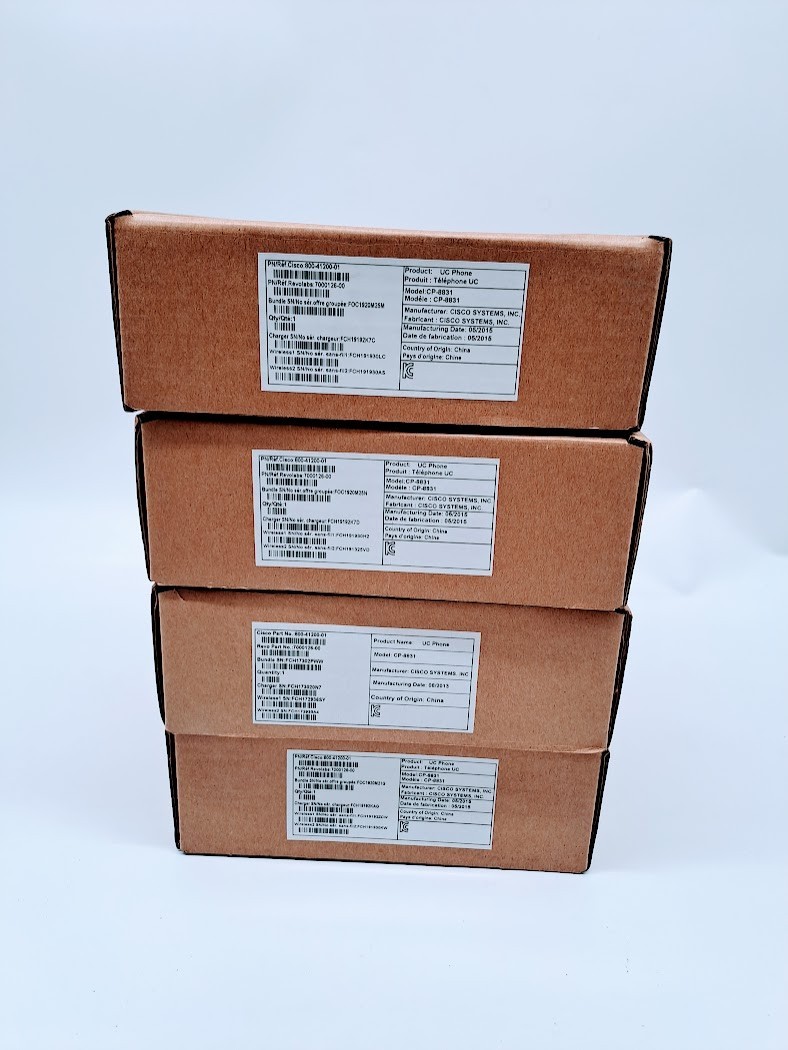 4x Cisco CP-8831-MIC-WRLS Wireless External Mics W Charger Station 800-41200-01