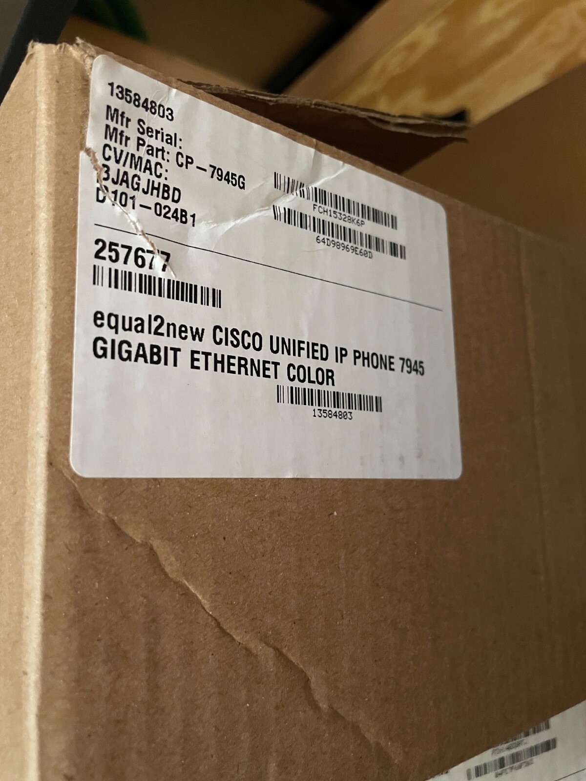 Cisco model 7945G IP Phone