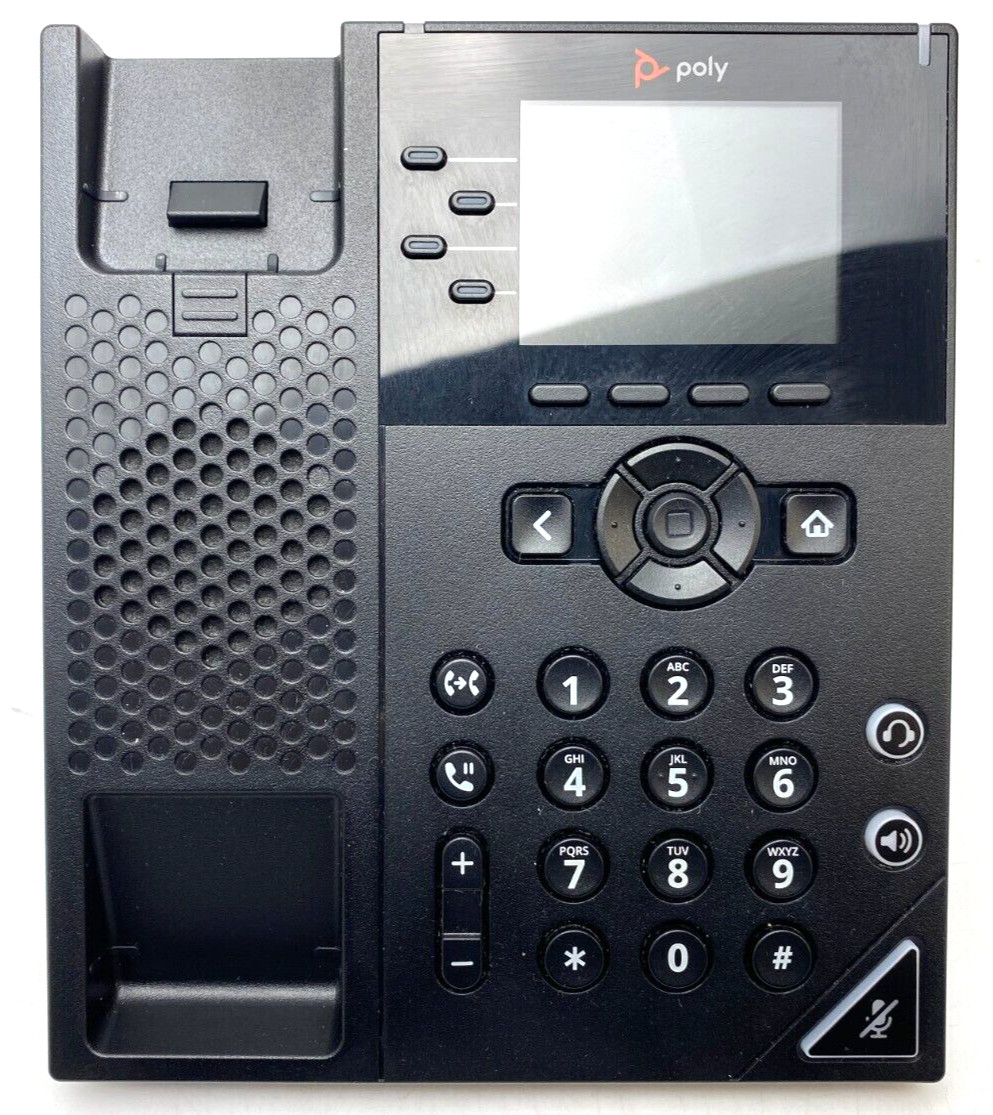 POLYCOM ~VVX250~ DESKTOP IP PHONE VOIP ETHERNET WIFI 4-LINE POE COLOR W/ ADAPTER