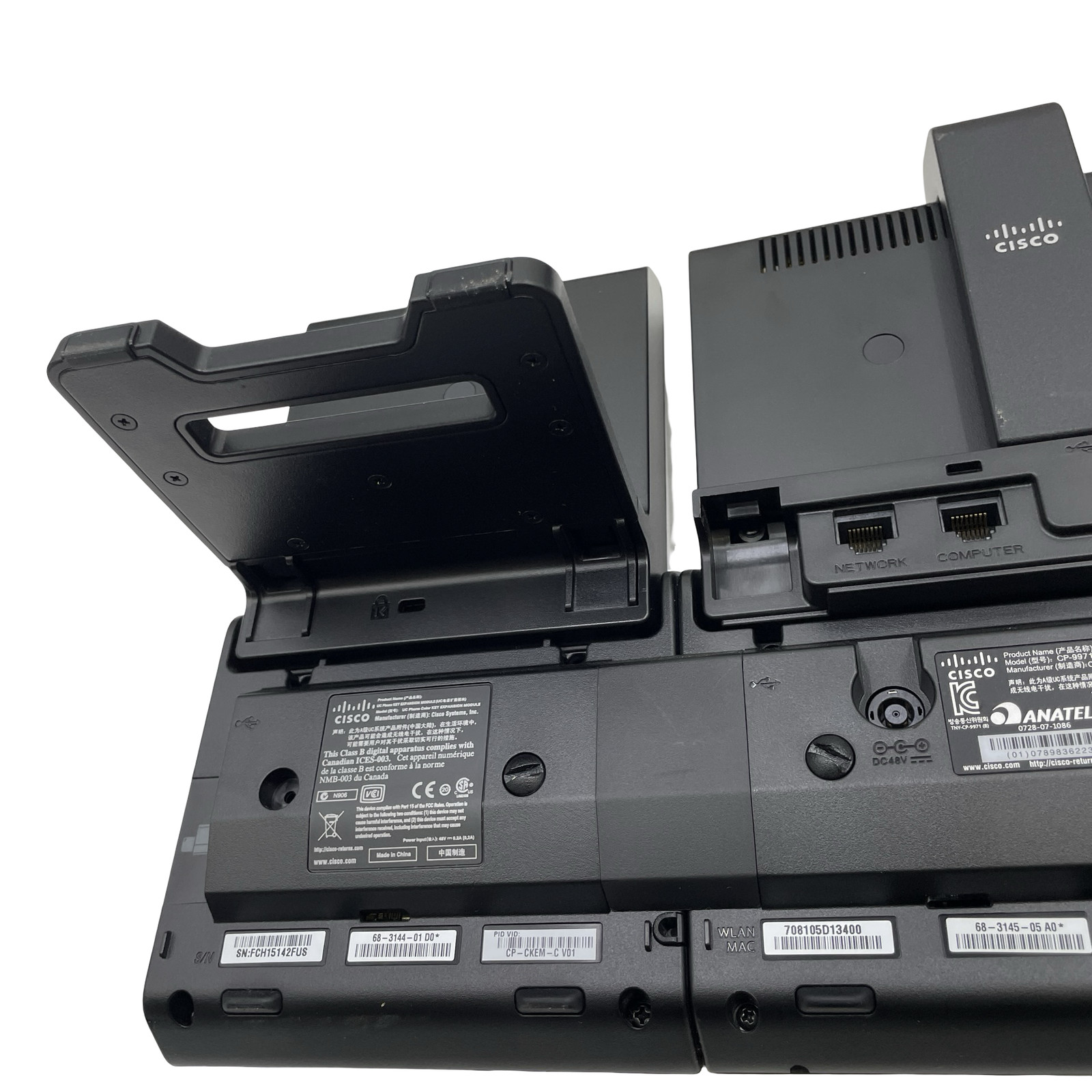 LOT OF 5 Cisco CP-9971 VoIP Video Conference IP Phone w/ Key Expansion Module