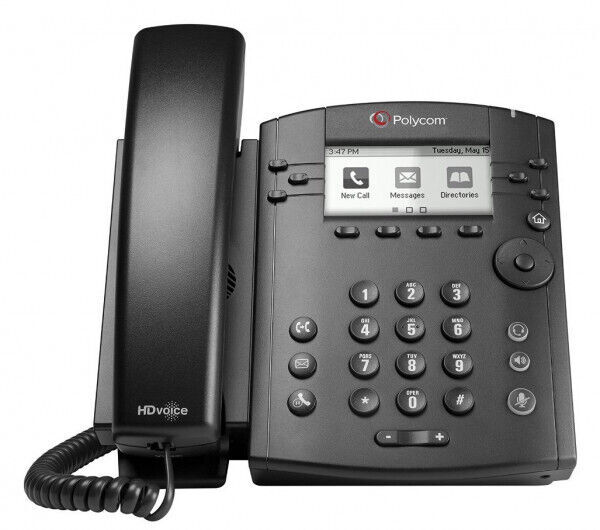 Polycom 2200-46135-025 VVX300 6 Line HD PoE Phone (3-5p)[C4]C05182