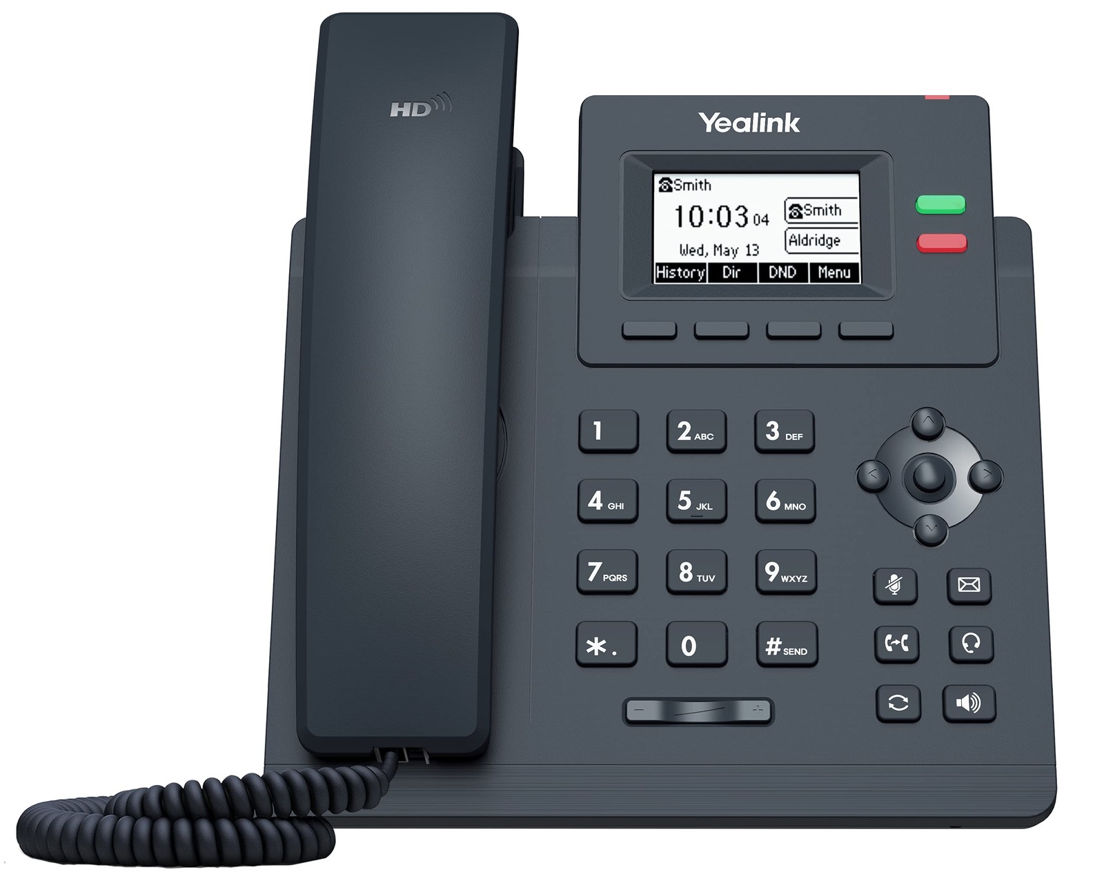 Yealink T31P IP Phone, 2 VoIP Accounts. 2.3-Inch Graphical Display. Dual-Port