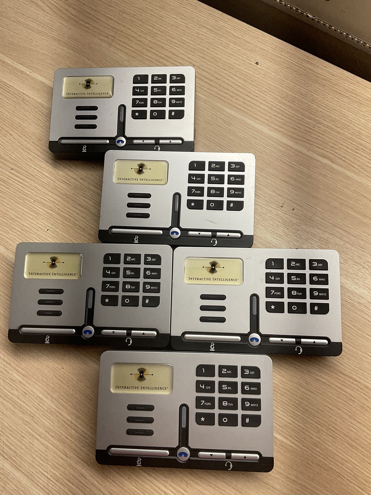 Interactive Intelligence Inter/SIP Station II GGWV00557 SIP-200/lot Of 5/JUA535