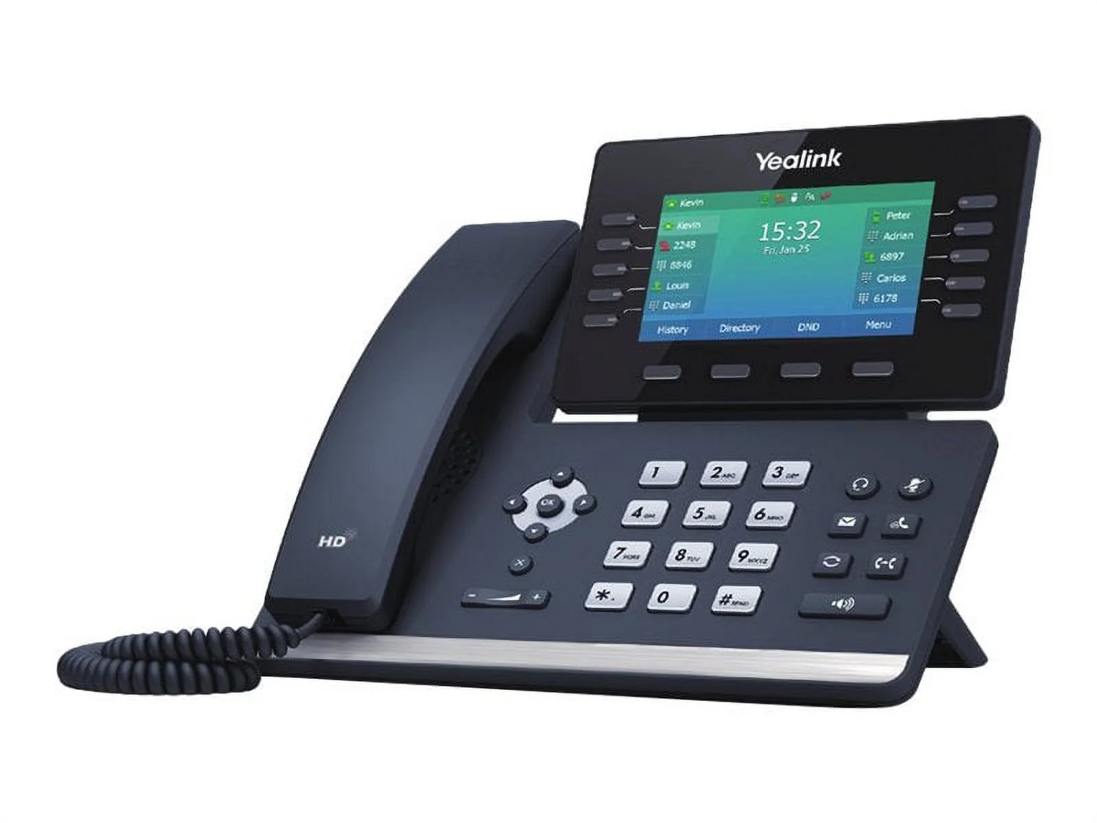 Yealink SIP-T54W IP Phone Corded/Cordless Wall Mountable Desktop Gray