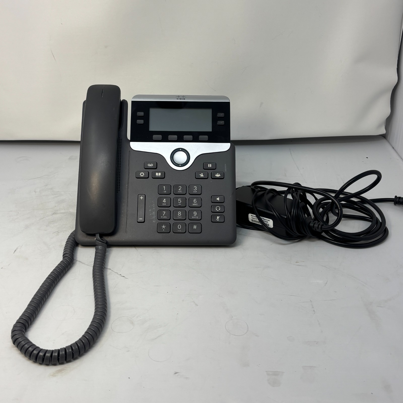 Cisco 7841 (CP-7841-K9) 4 Lines Gigabit IP Phone Dark Gray lightly used