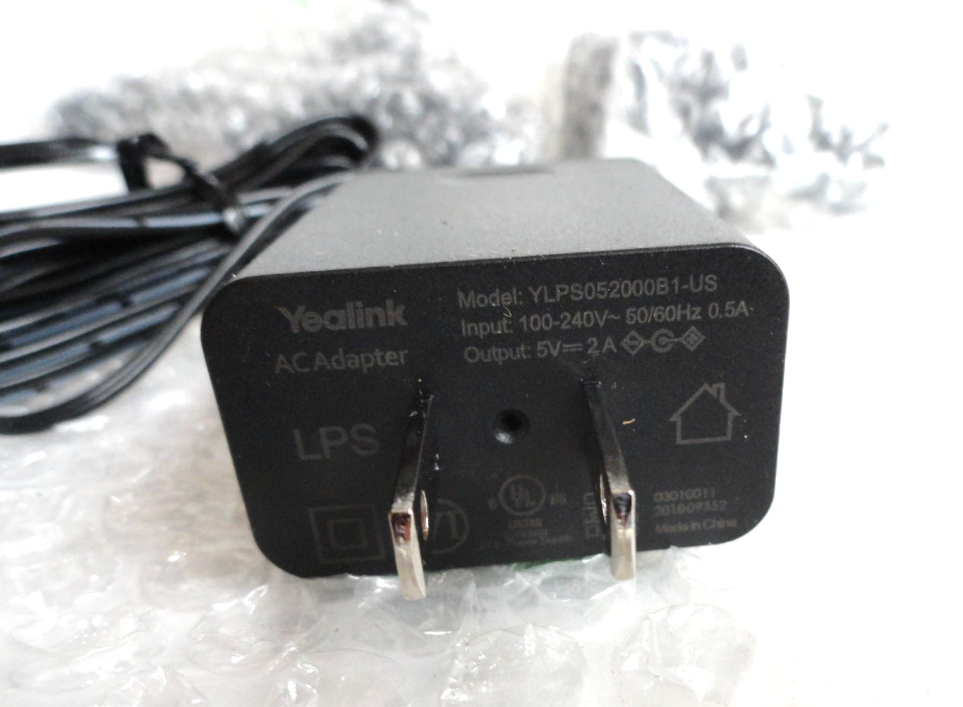 Lot of 6, Yealink YLPS052000B1-US 5V 2A AC Power Supply Adapters