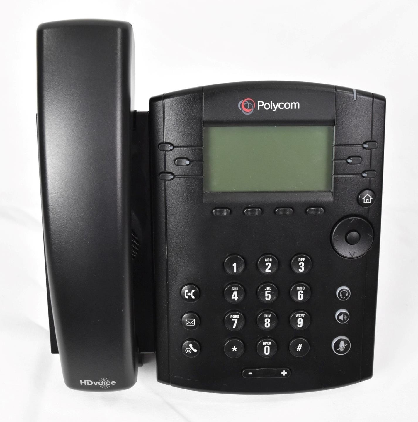 Lot of (4) Polycom VVX 310 IP Display Speakerphones
