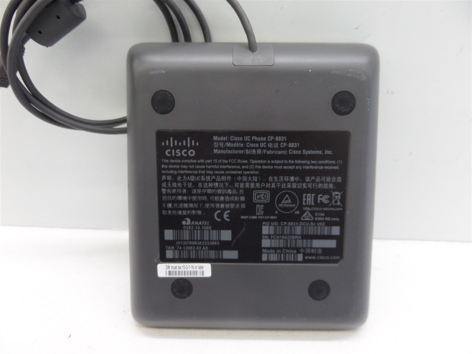 Cisco CP-8831 Unified Conference Phone w/ Keypad Control Unit