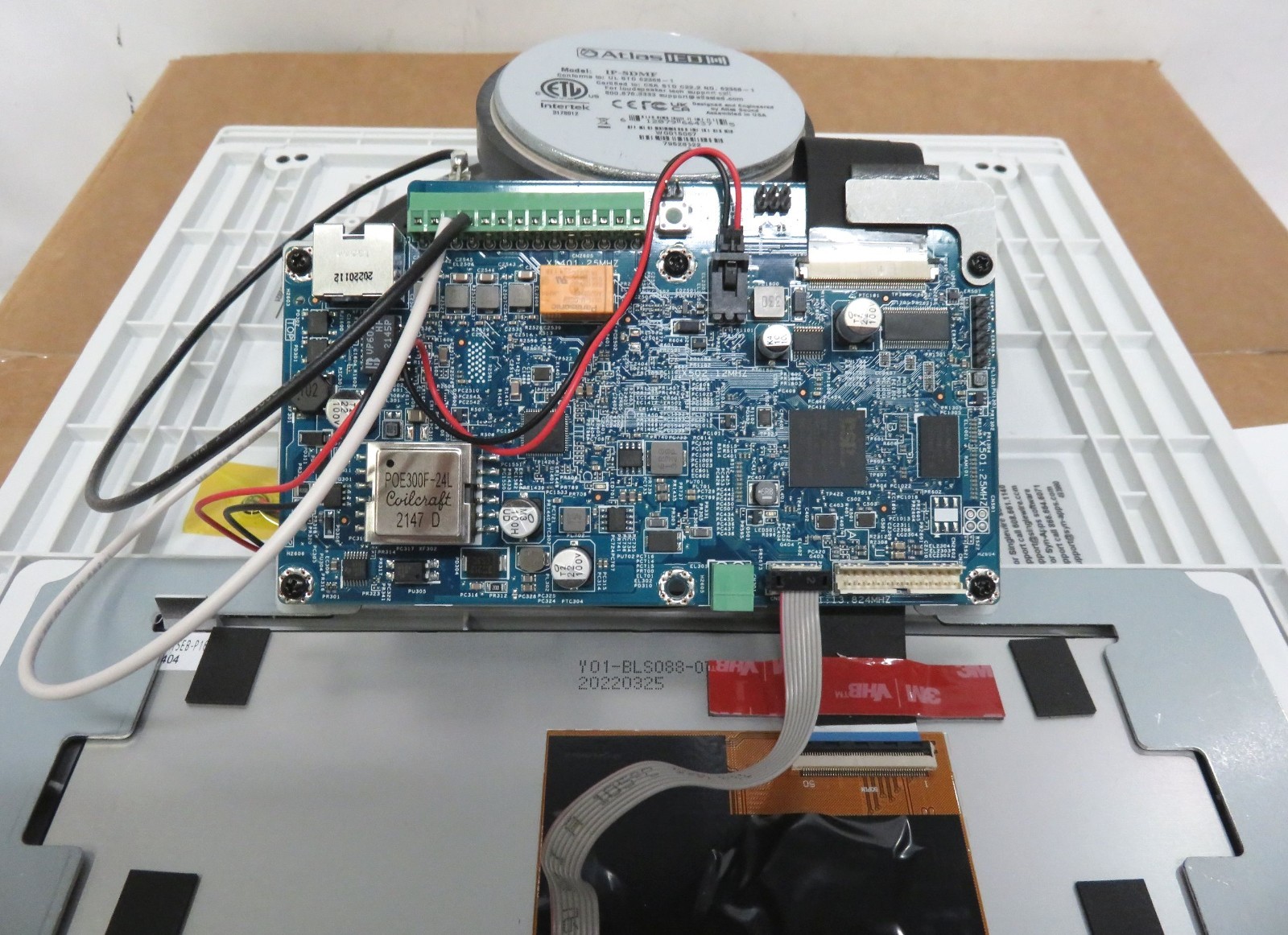 AtlasIED IPX IP-SDMF POE+ Wall Mount Speaker * “Frankenstein” Unit, Works