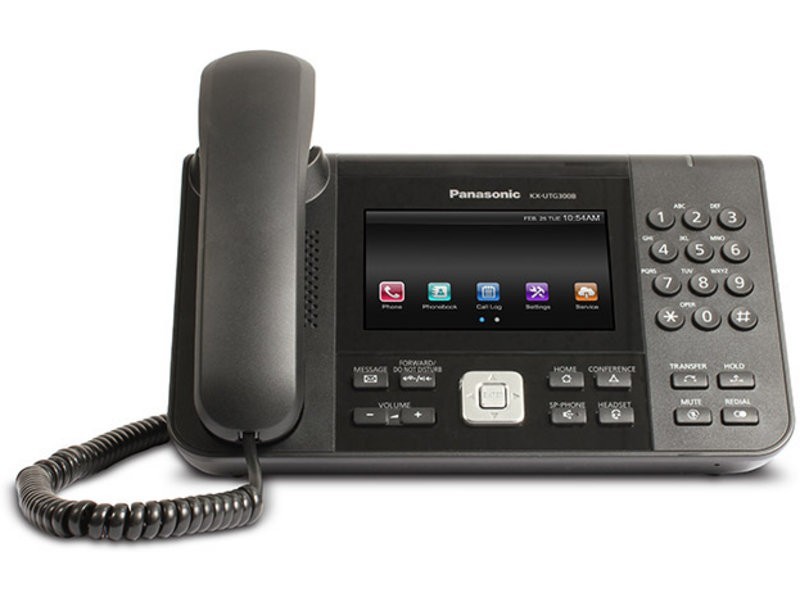 Panasonic KX-UTG300B SIP POE VoIP Business Phone NEW Open Box Complete