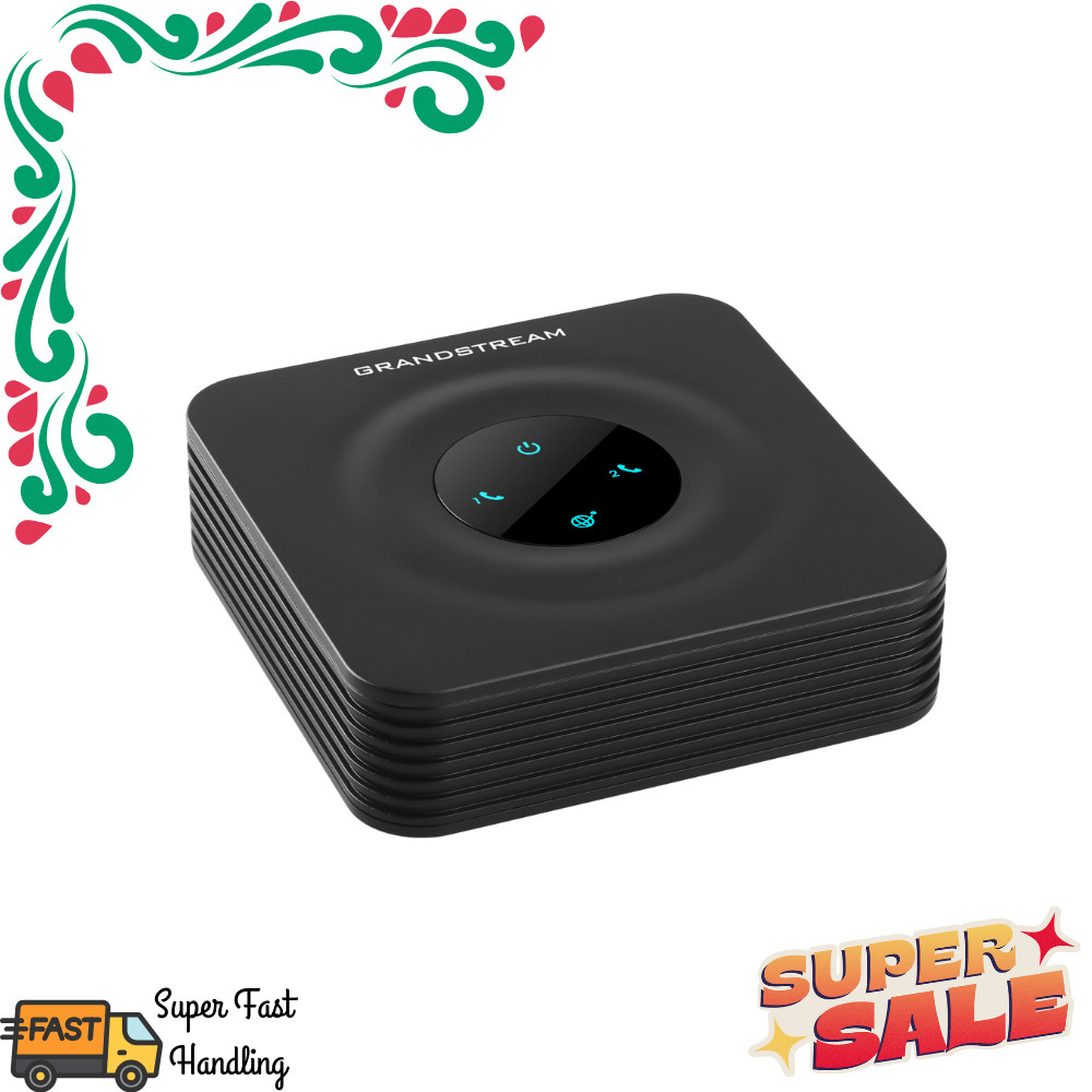 Grandstream HT802 2 Port ATA, Supports 2 SIP through 2 FXS ports and Gigabit por