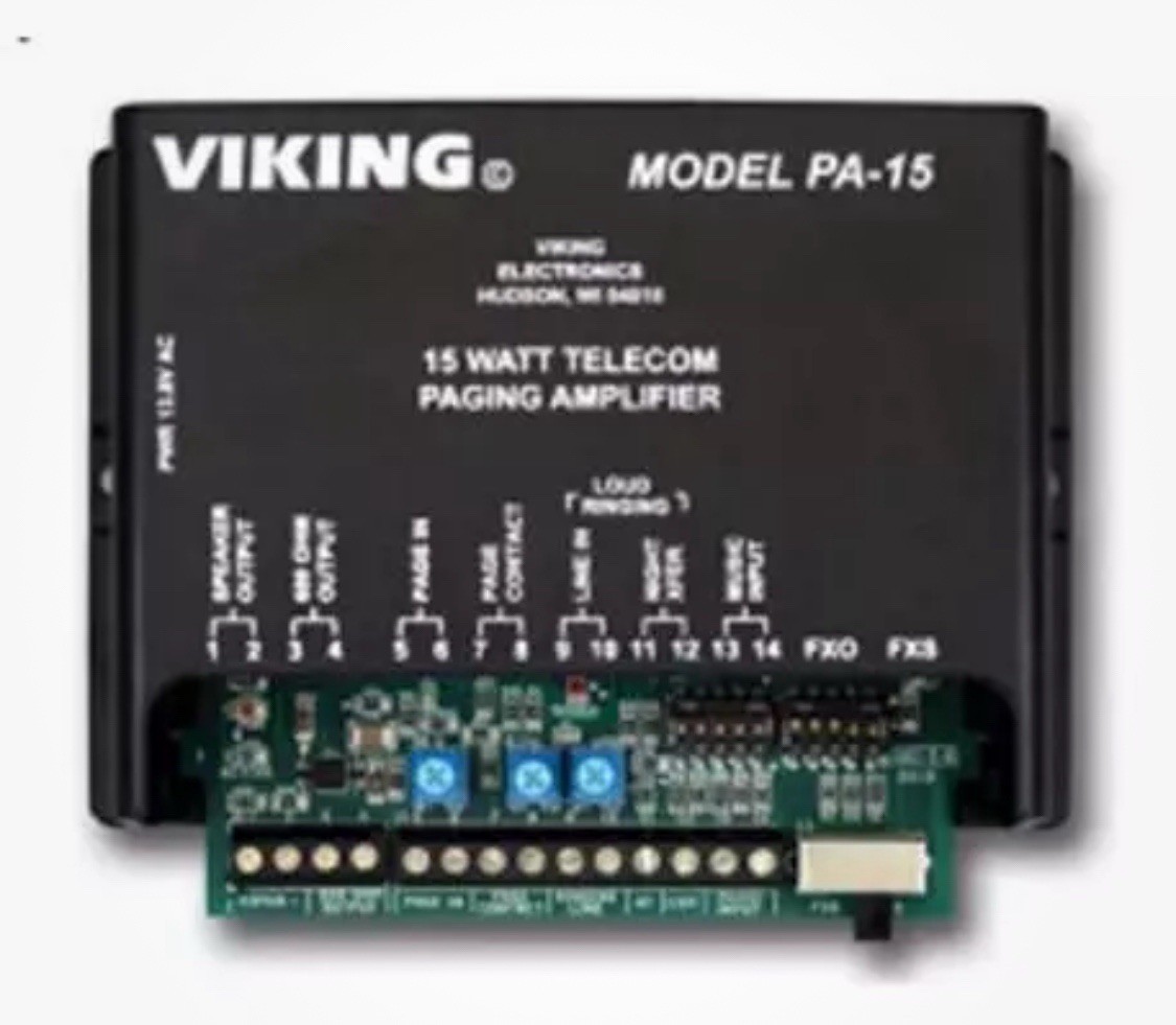Viking PA-15 Ringing & Paging Device With Power Supply. $110.00