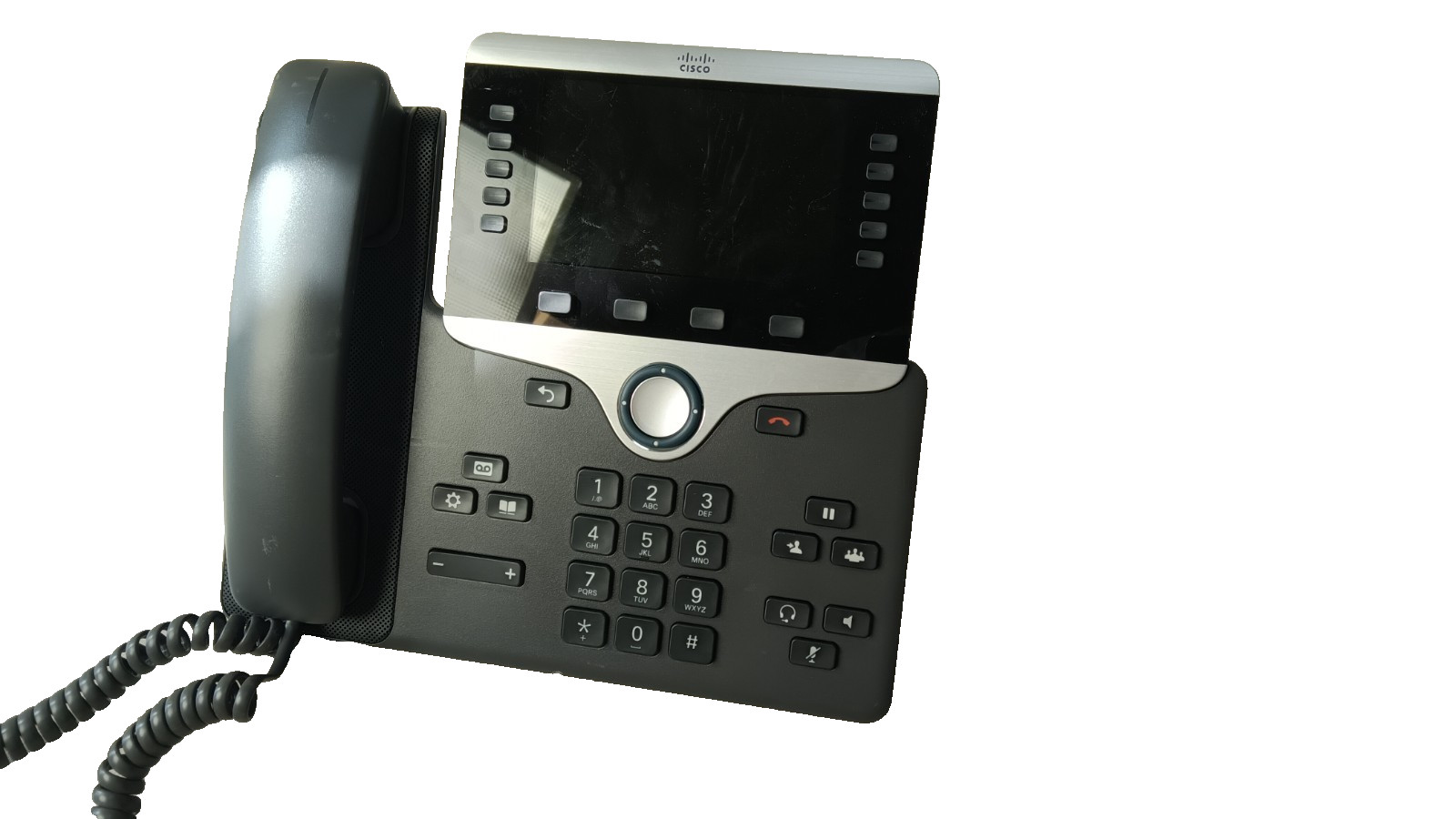 CISCO IP PHONE 8861 CP8861-K9 CHARCOAL USED W/ STAND AND HANDSET Lot of 5