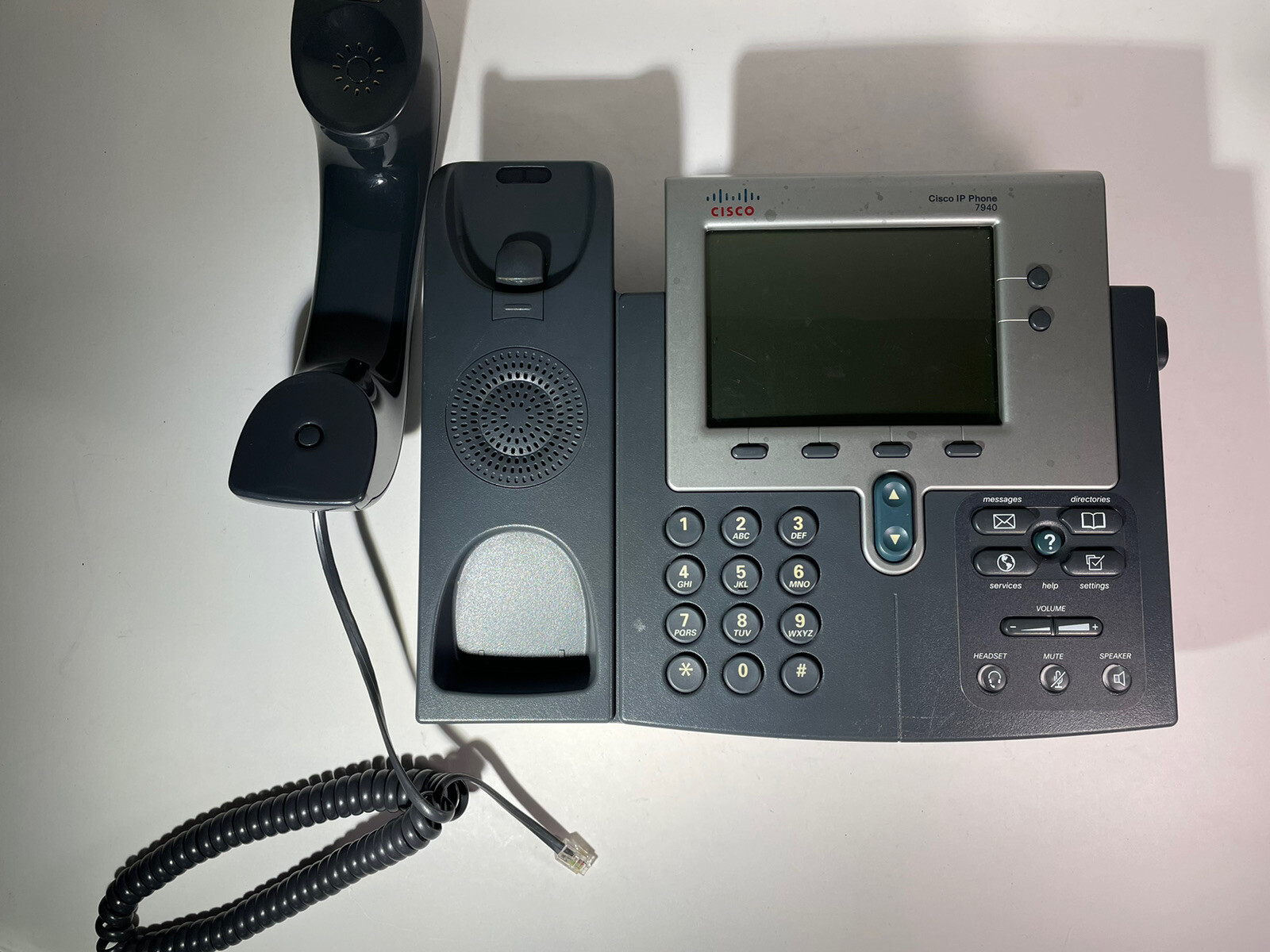 Cisco CP-7940G Unified VoIP Phone Speakerphone Base & Handset ONLY