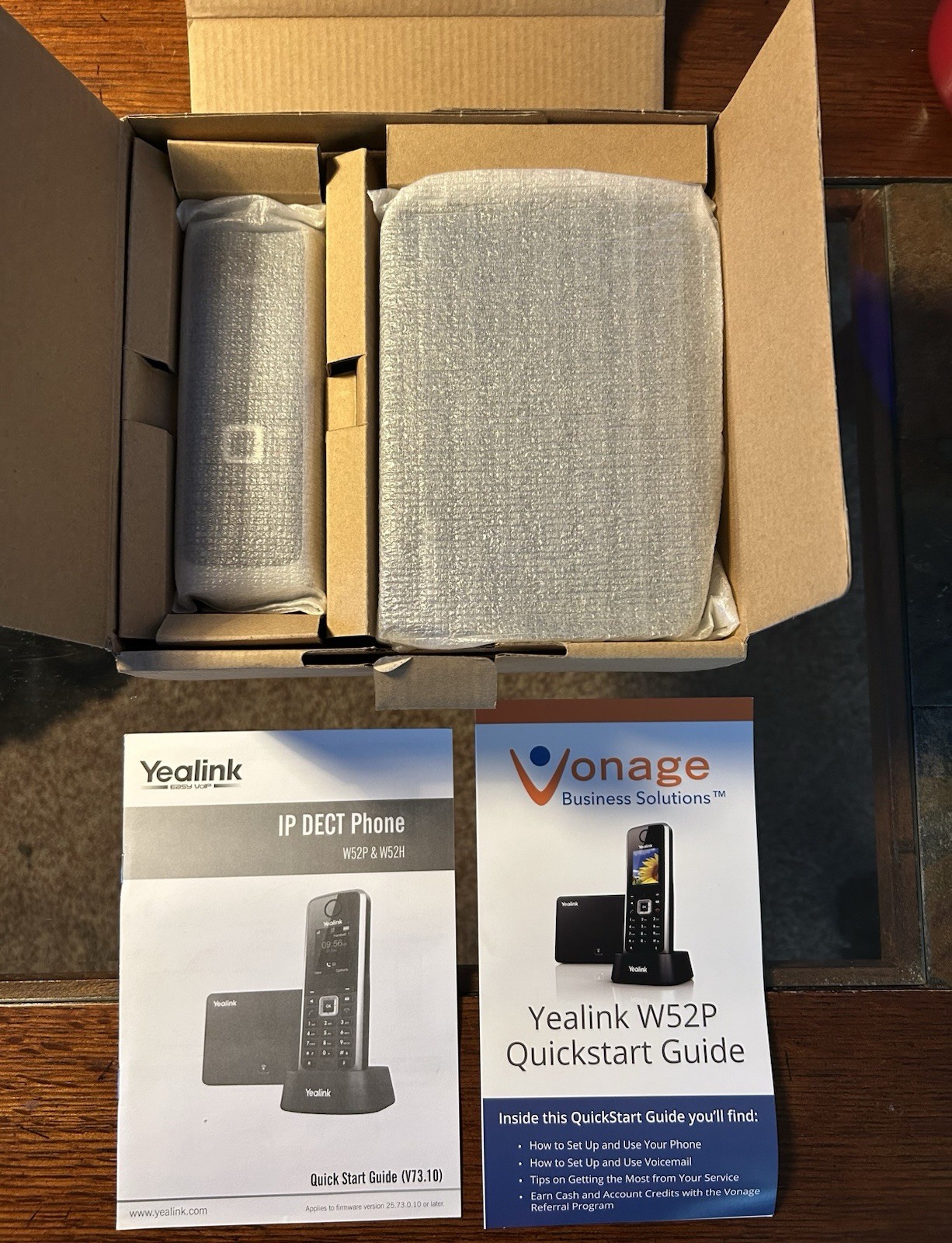 Yealink W52P Phone + Base VoIP SIP Cordless Business HD IP DECT (With Box)