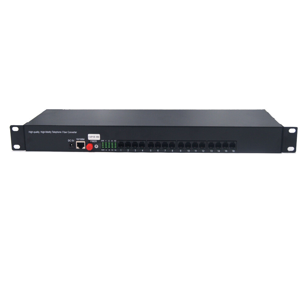 Premium 16 Telephone Extenders Tel RJ11/ 100M Ethernet RJ45 over Fiber Optic FC