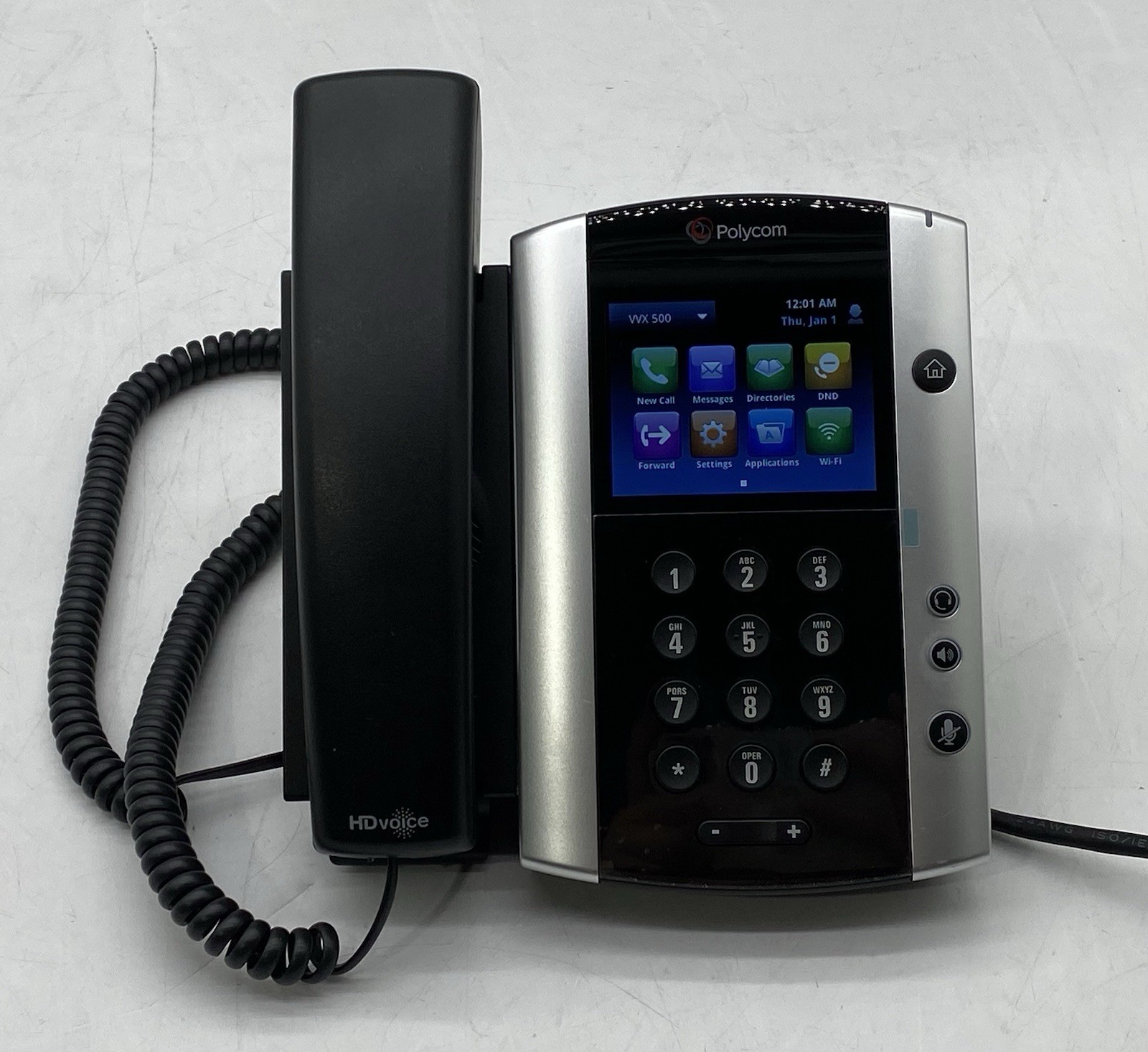 Lot of (16) Polycom VVX 500 Business Phone W/Handsets & Stands