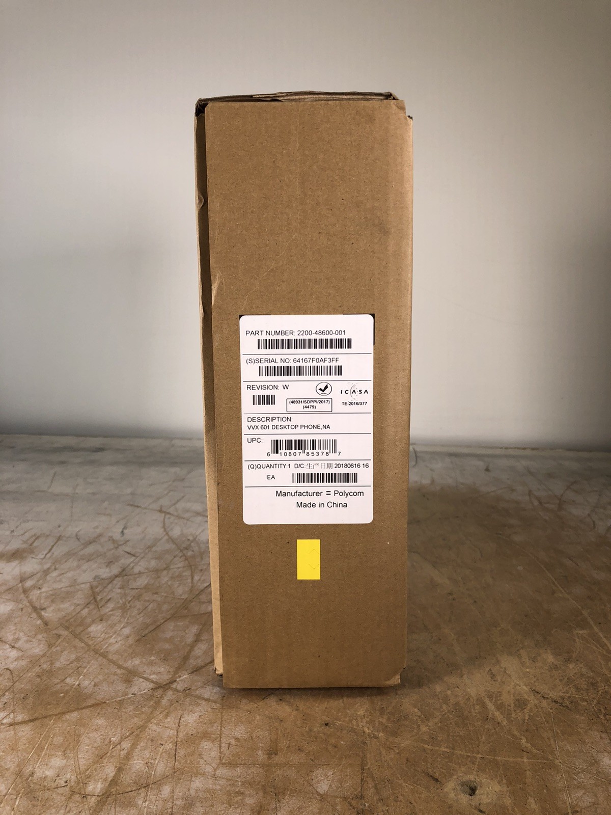 POLYCOM VVX 601 VOIP 16 LINE DESKTOP PHONE – (NEW-OPEN BOX)
