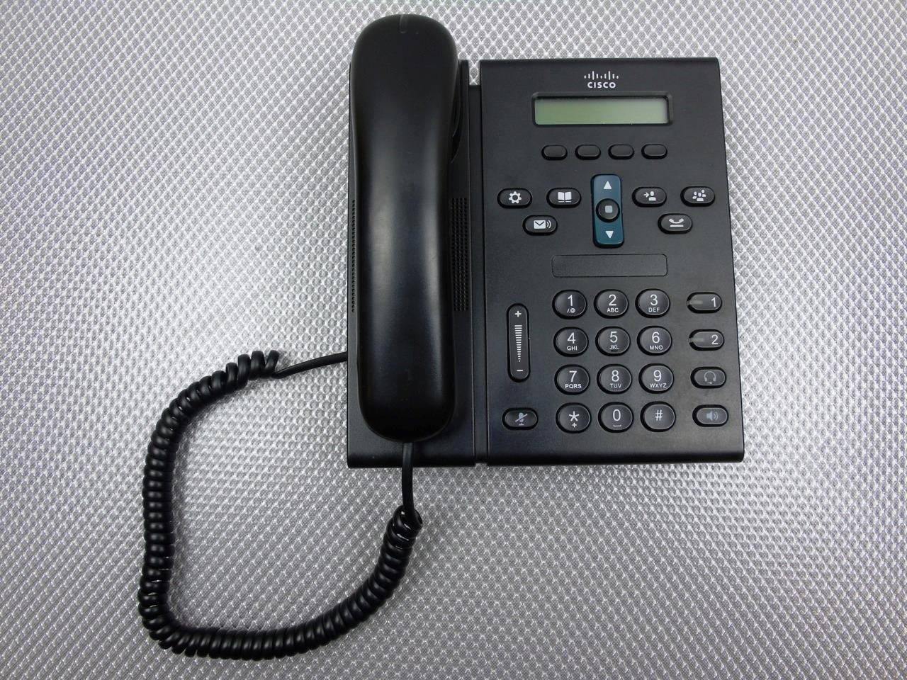 Lot of 6 – Cisco IP Phone CP-6921 CP-6921-C-K9 VOIP IP Phone w/ Handsets Black